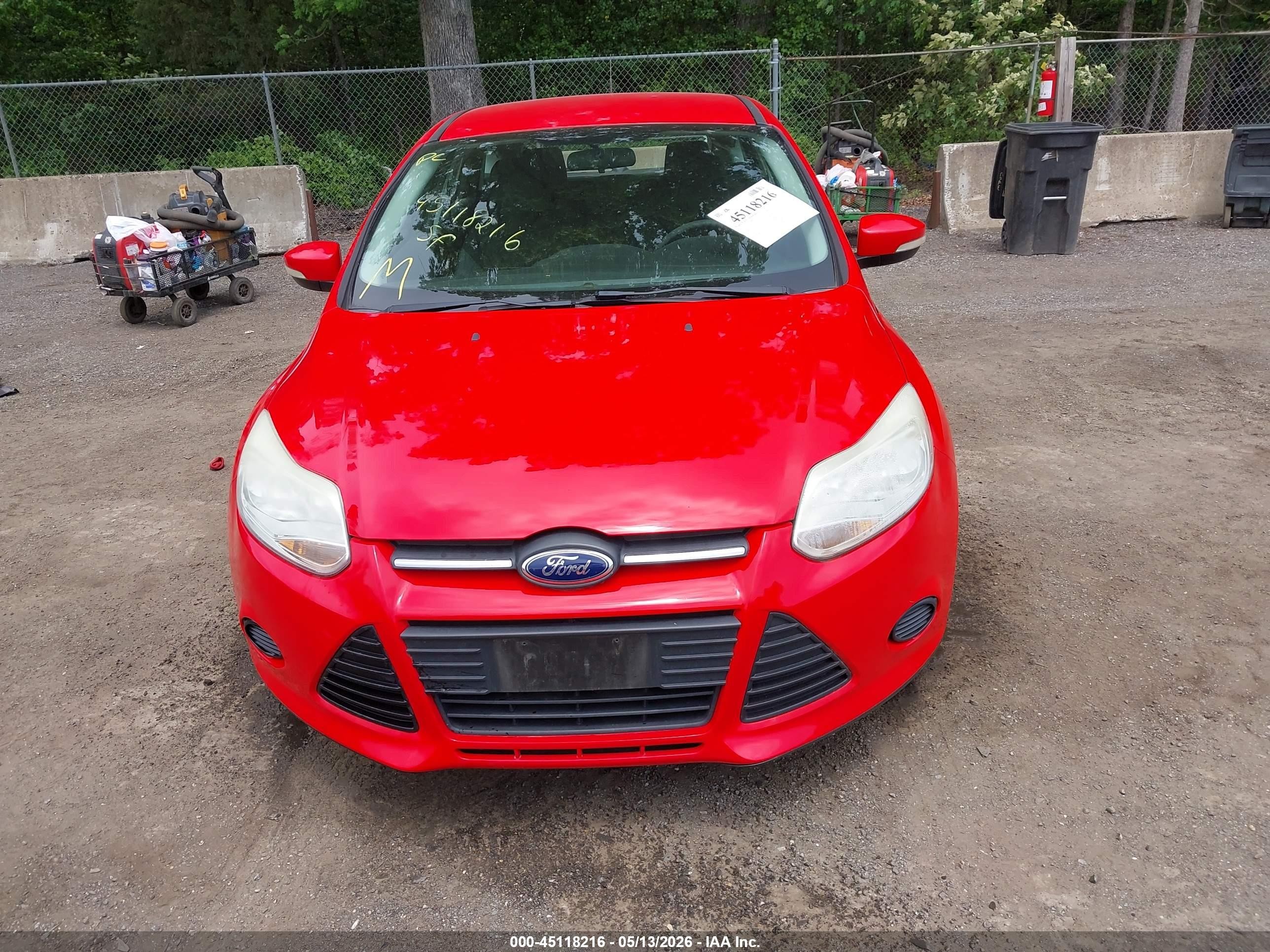 2013 Ford Focus Se Red vin: 1FADP3K22DL360295