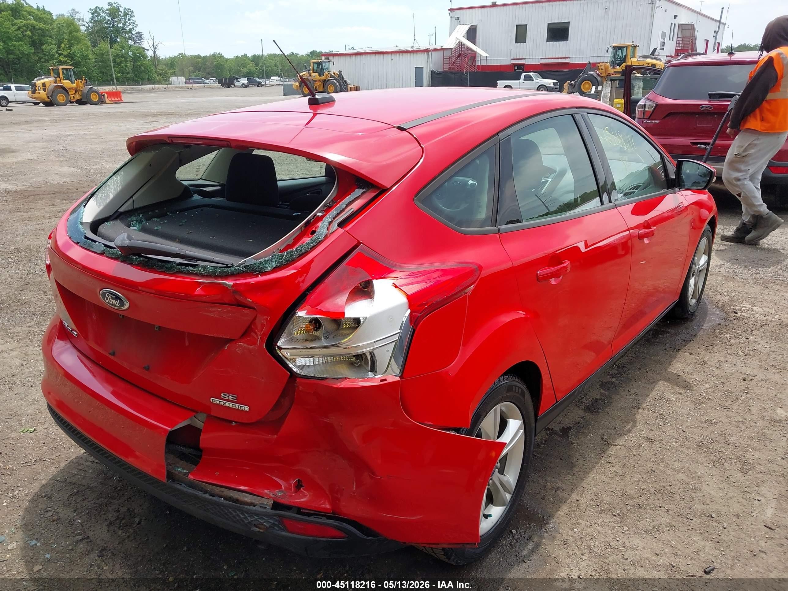 2013 Ford Focus Se Red vin: 1FADP3K22DL360295