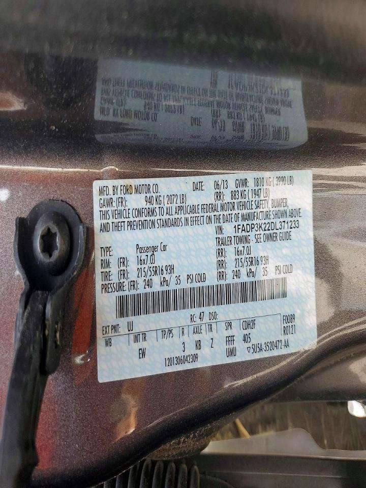 2013 Ford Focus Se Gray vin: 1FADP3K22DL371233