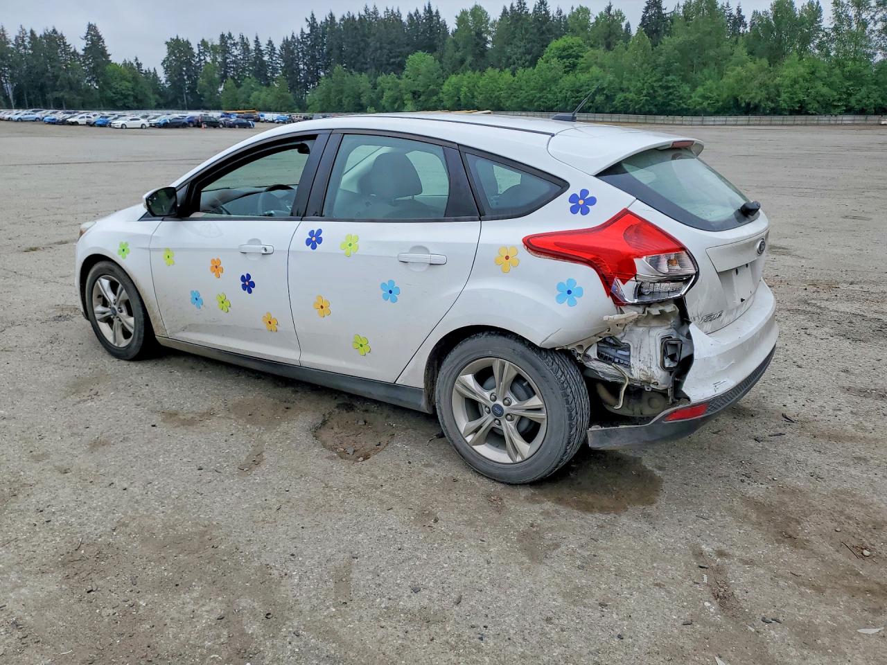 2014 Ford Focus Se White vin: 1FADP3K22EL112470