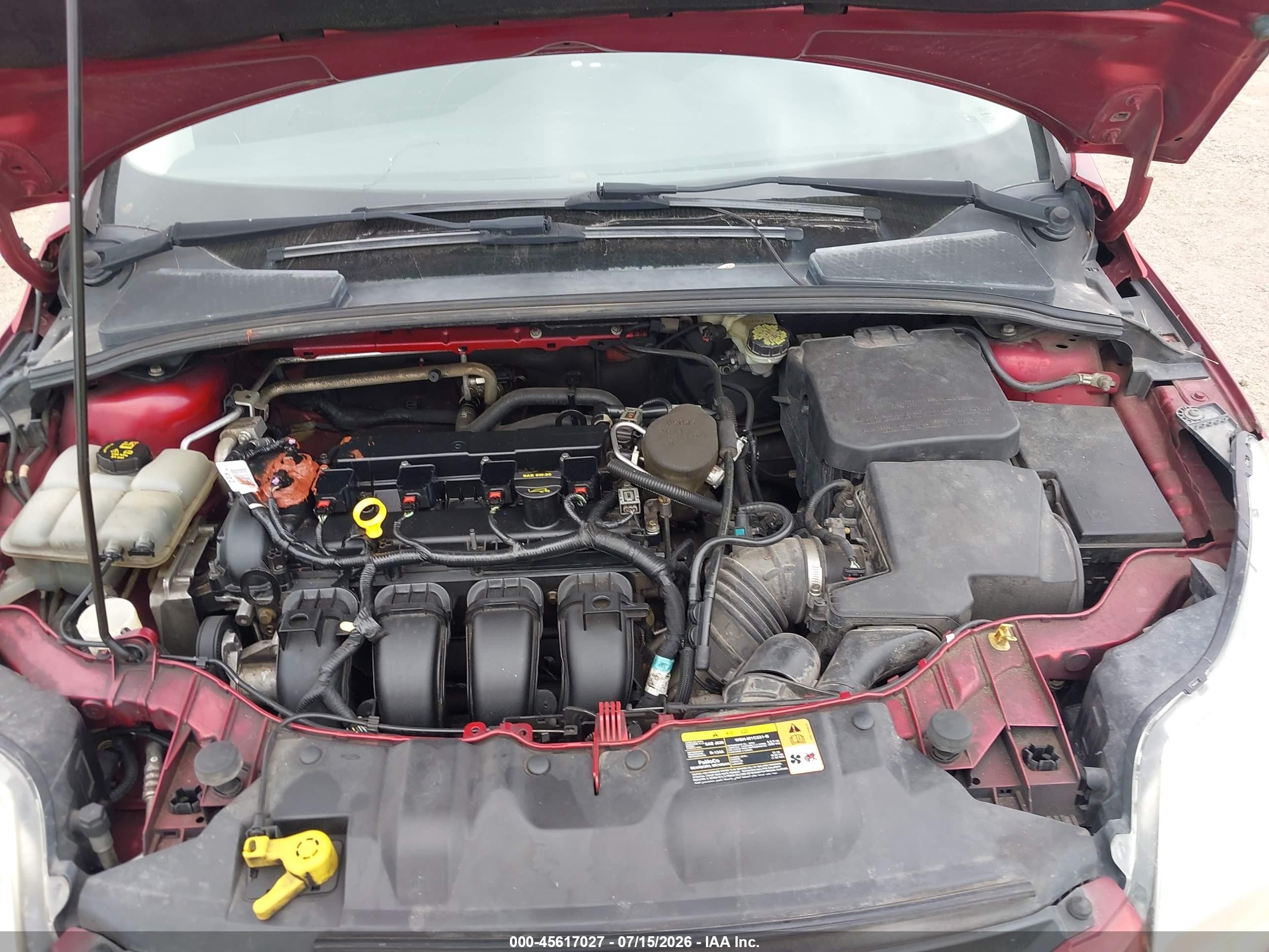 2014 Ford Focus Se Red vin: 1FADP3K22EL117734