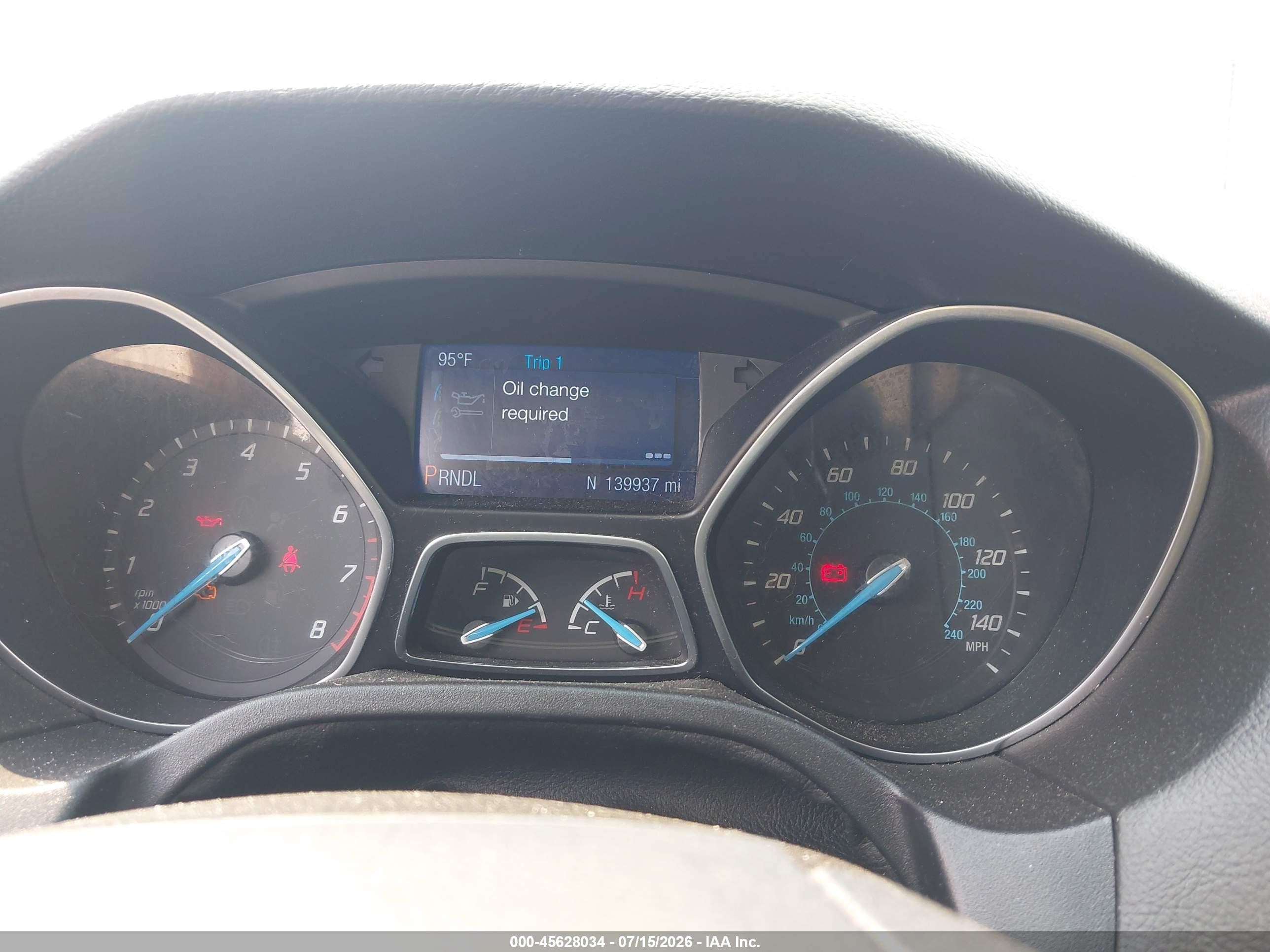 2014 Ford Focus Se Blue vin: 1FADP3K22EL135957