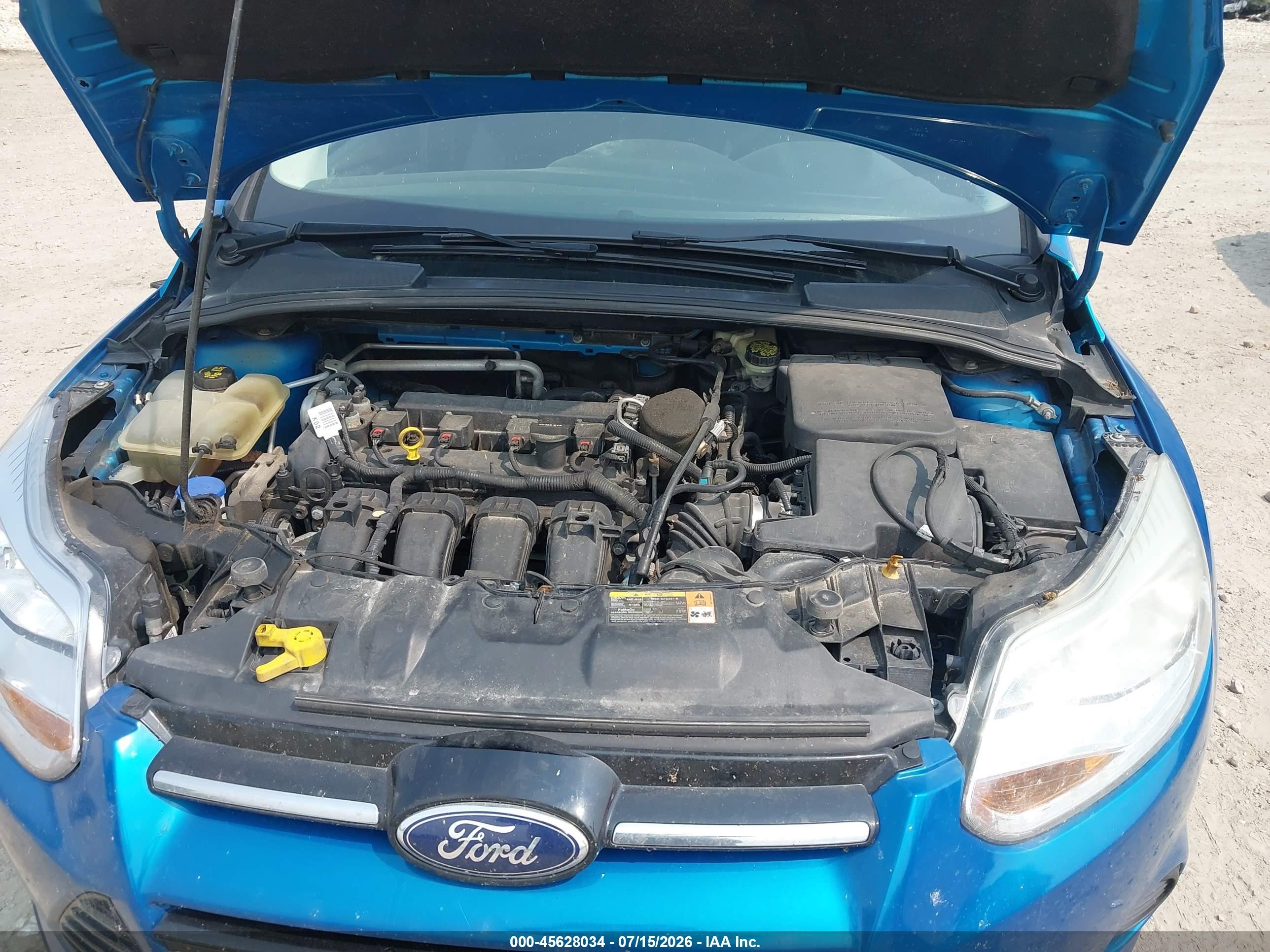 2014 Ford Focus Se Blue vin: 1FADP3K22EL135957