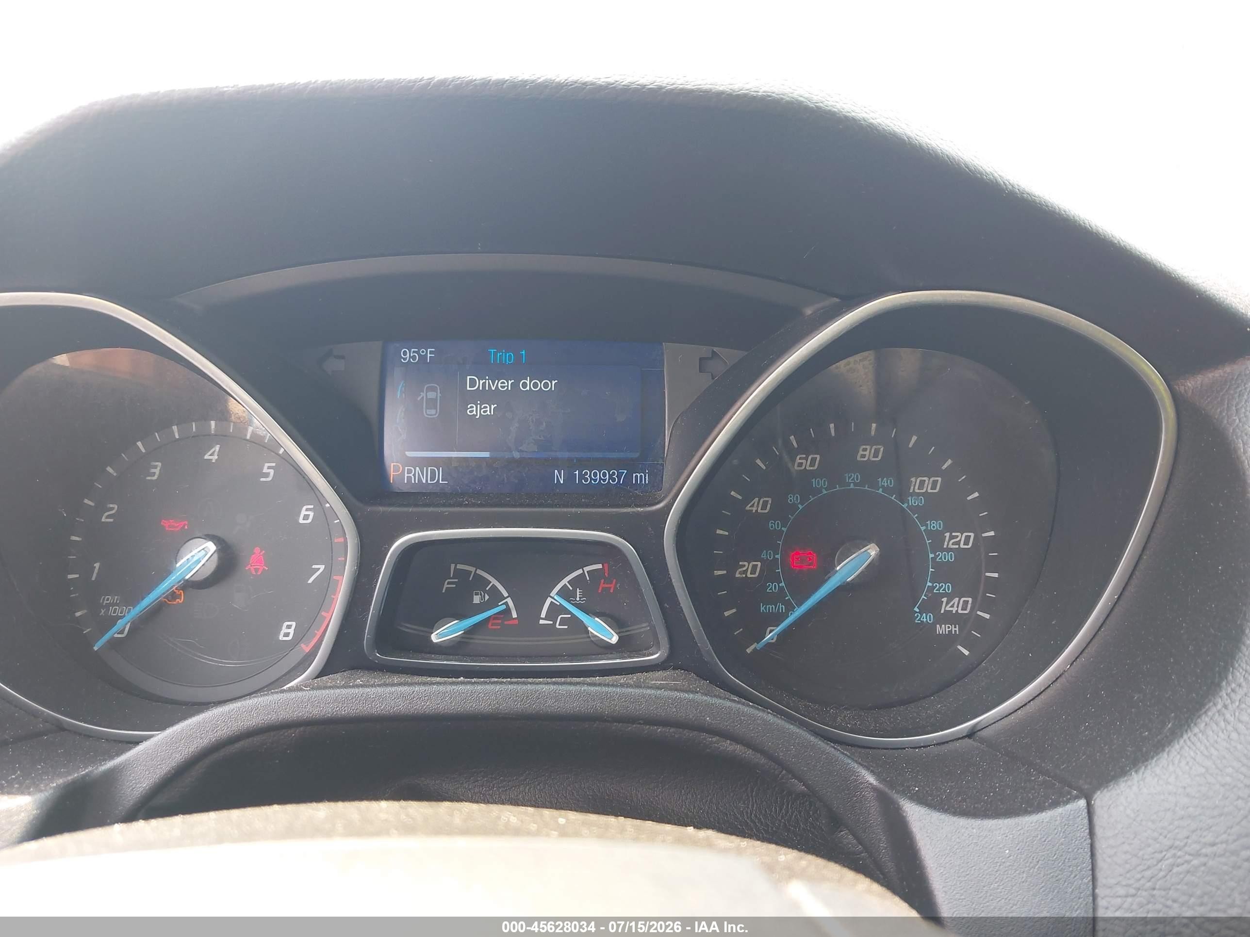 2014 Ford Focus Se Blue vin: 1FADP3K22EL135957