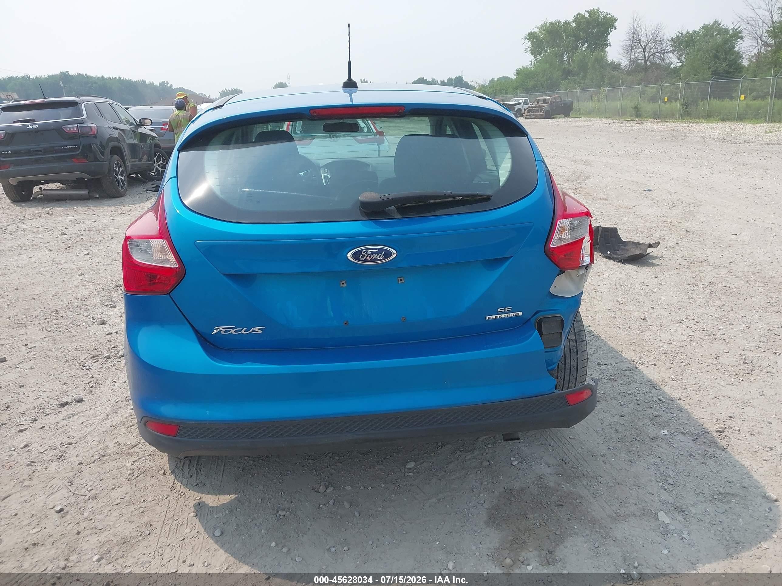 2014 Ford Focus Se Blue vin: 1FADP3K22EL135957