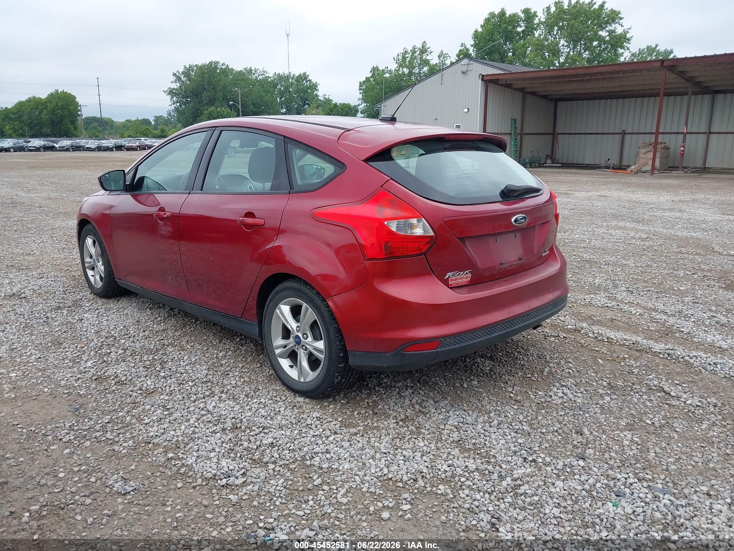 2014 Ford Focus Se Burgundy vin: 1FADP3K22EL153214