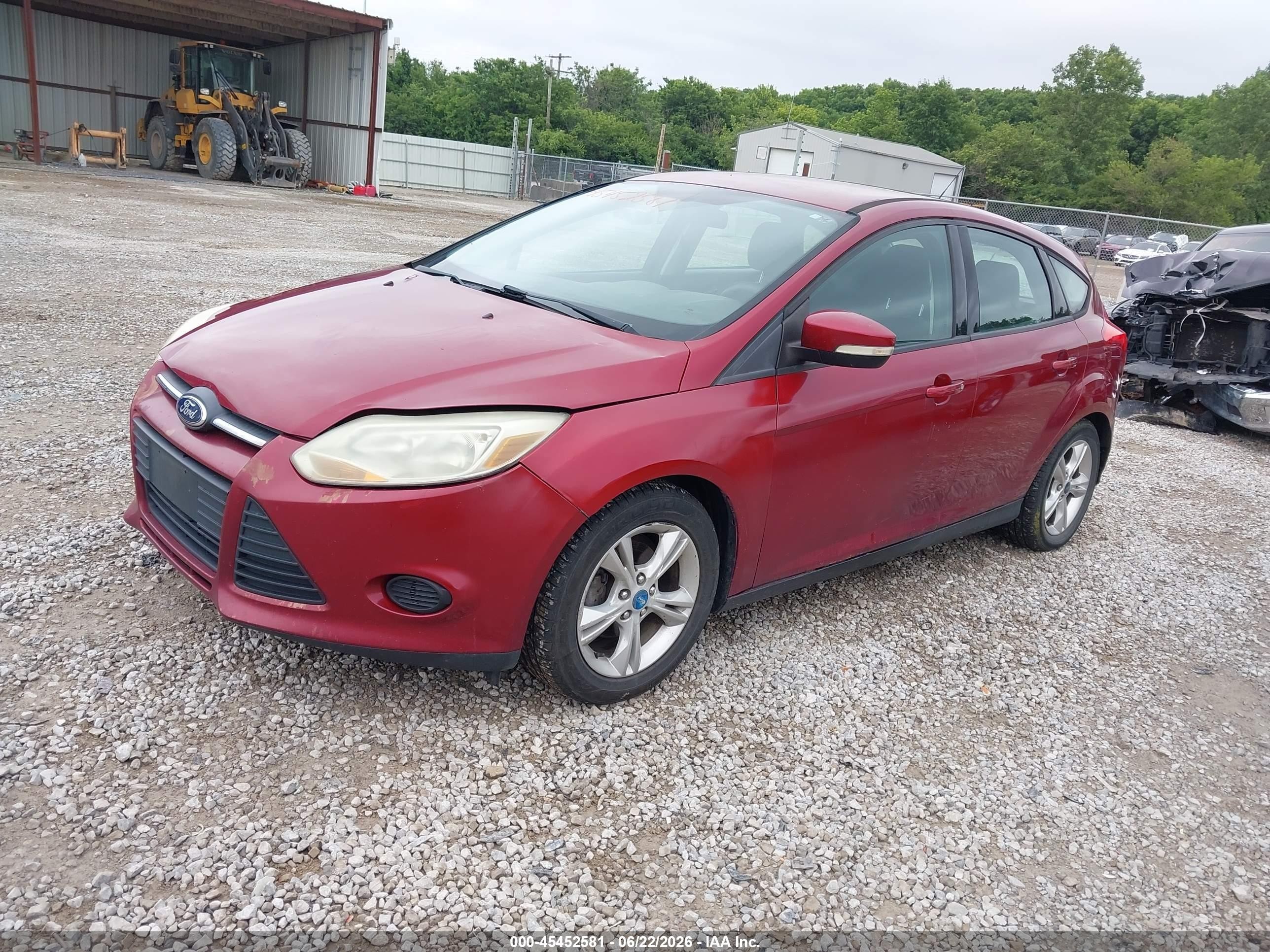 2014 Ford Focus Se Burgundy vin: 1FADP3K22EL153214