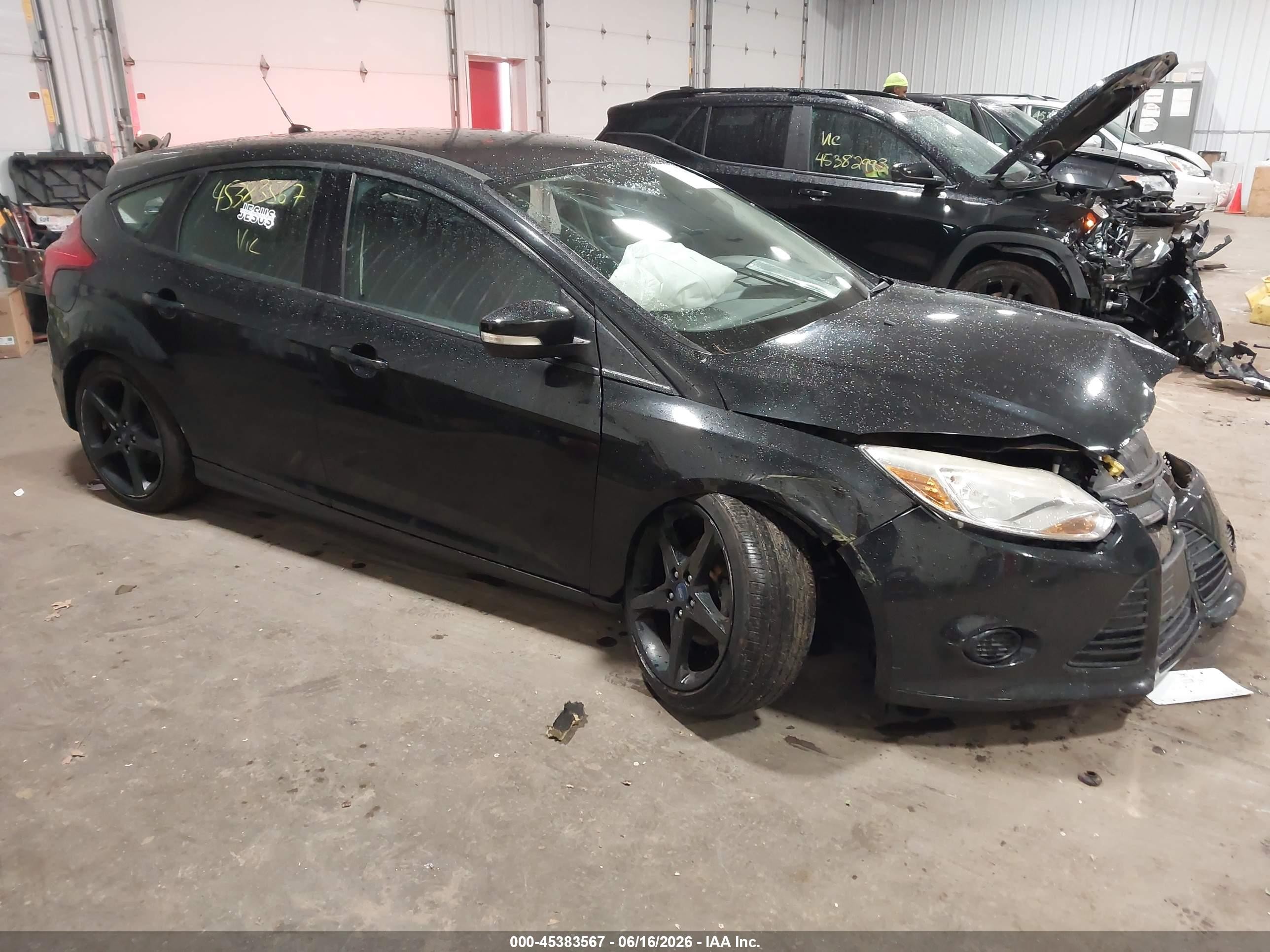 2014 Ford Focus Se Black vin: 1FADP3K22EL169316