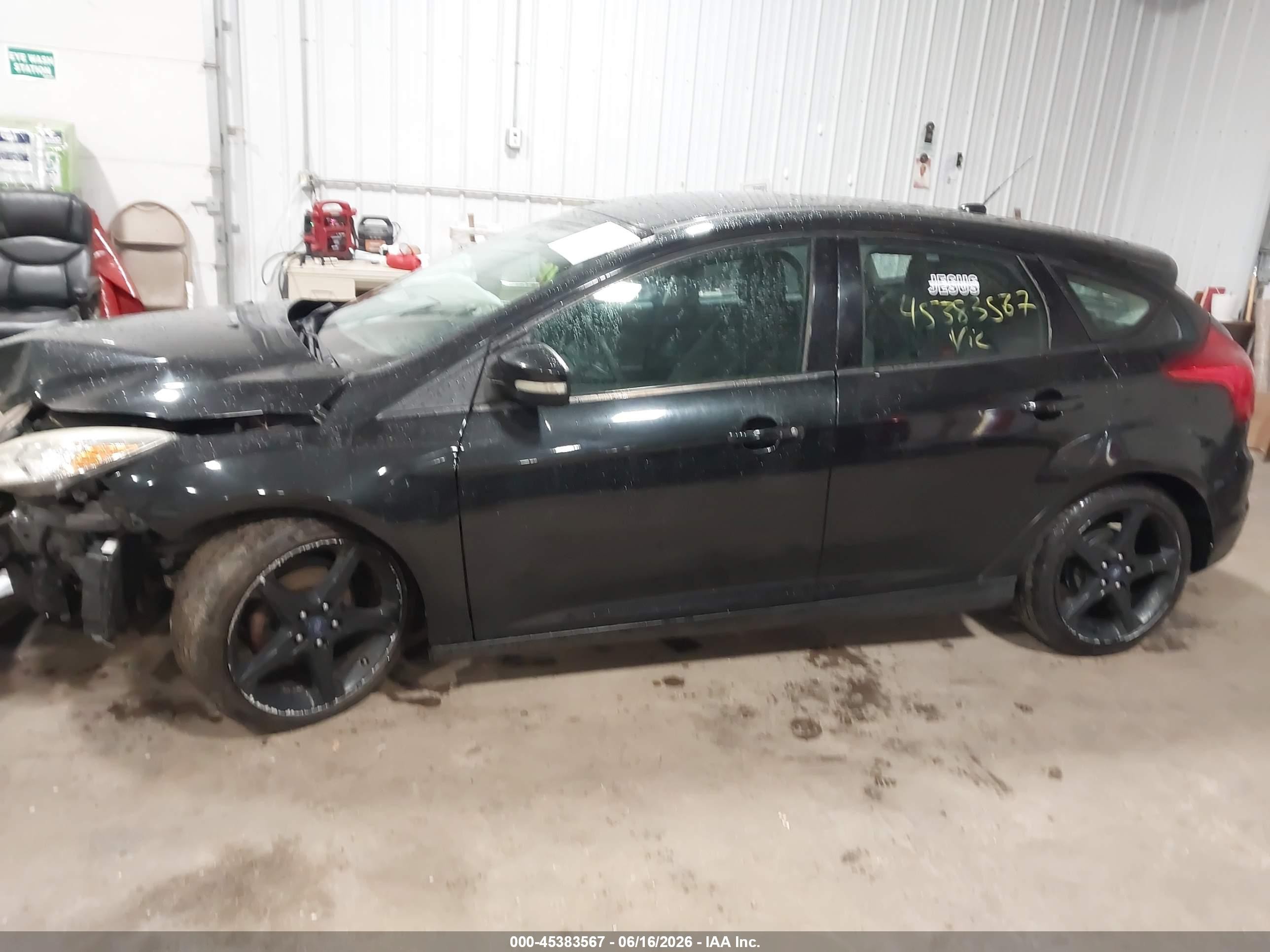 2014 Ford Focus Se Black vin: 1FADP3K22EL169316