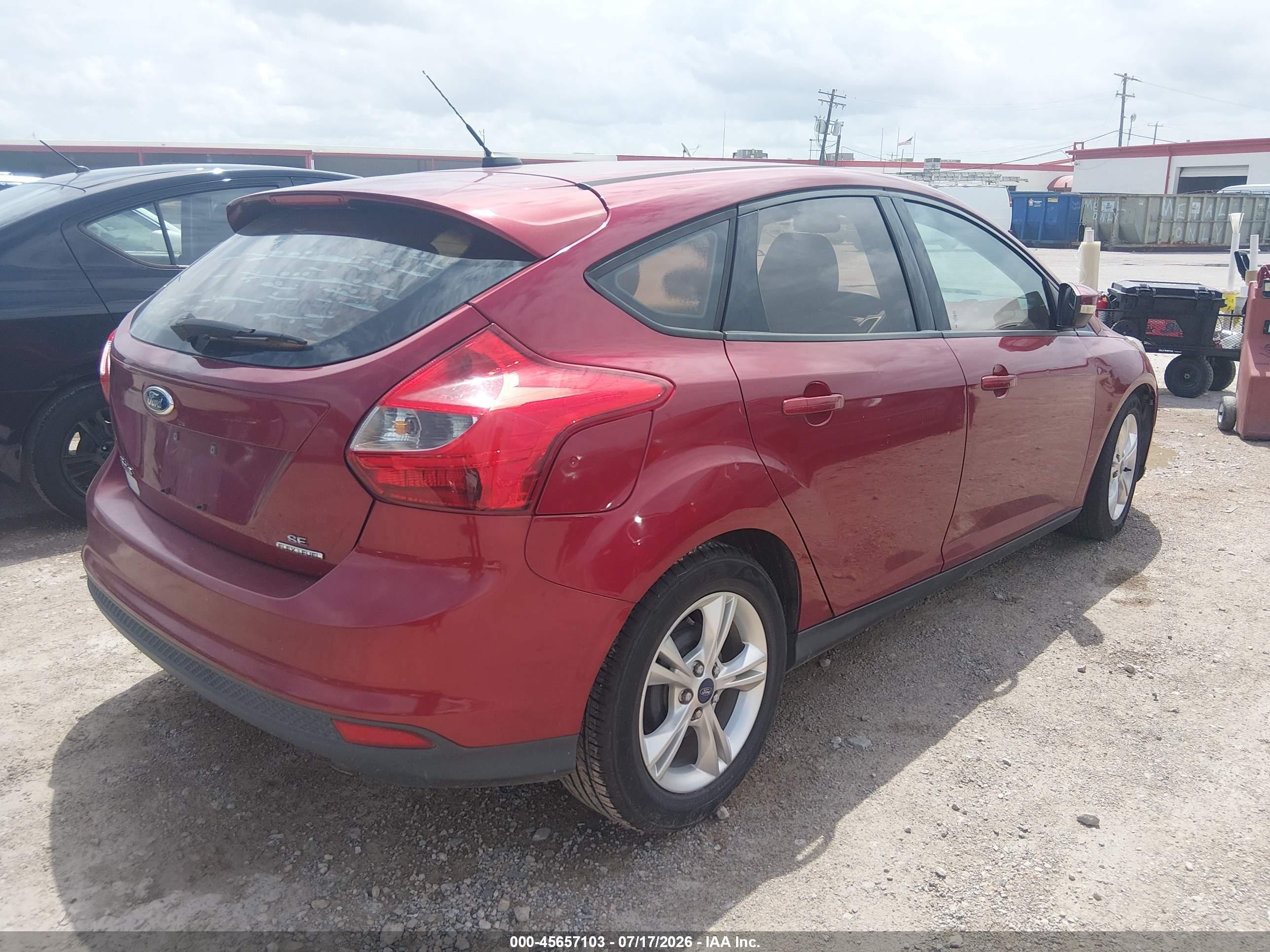 2014 Ford Focus Se Maroon vin: 1FADP3K22EL174970