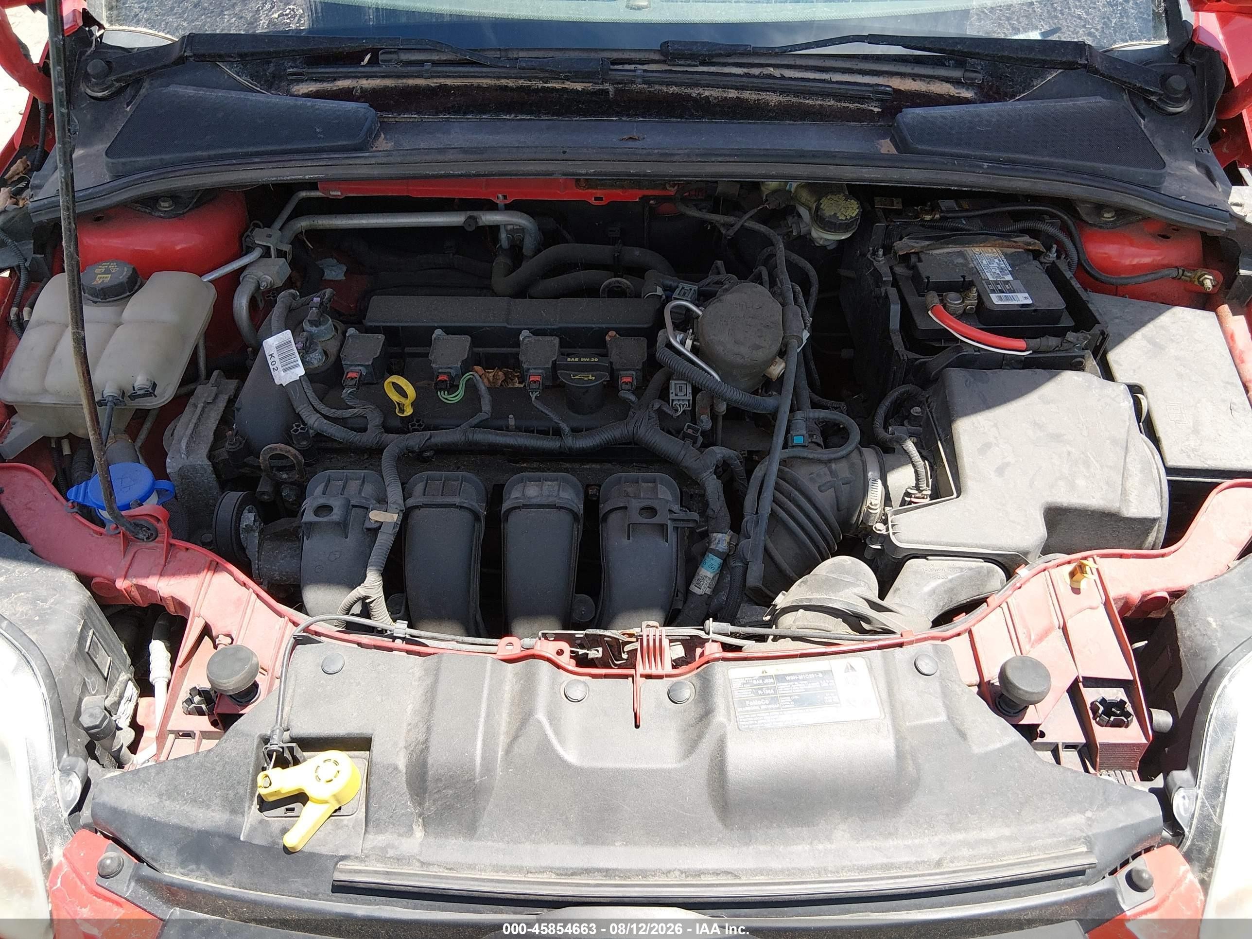 2014 Ford Focus Se Red vin: 1FADP3K22EL186701