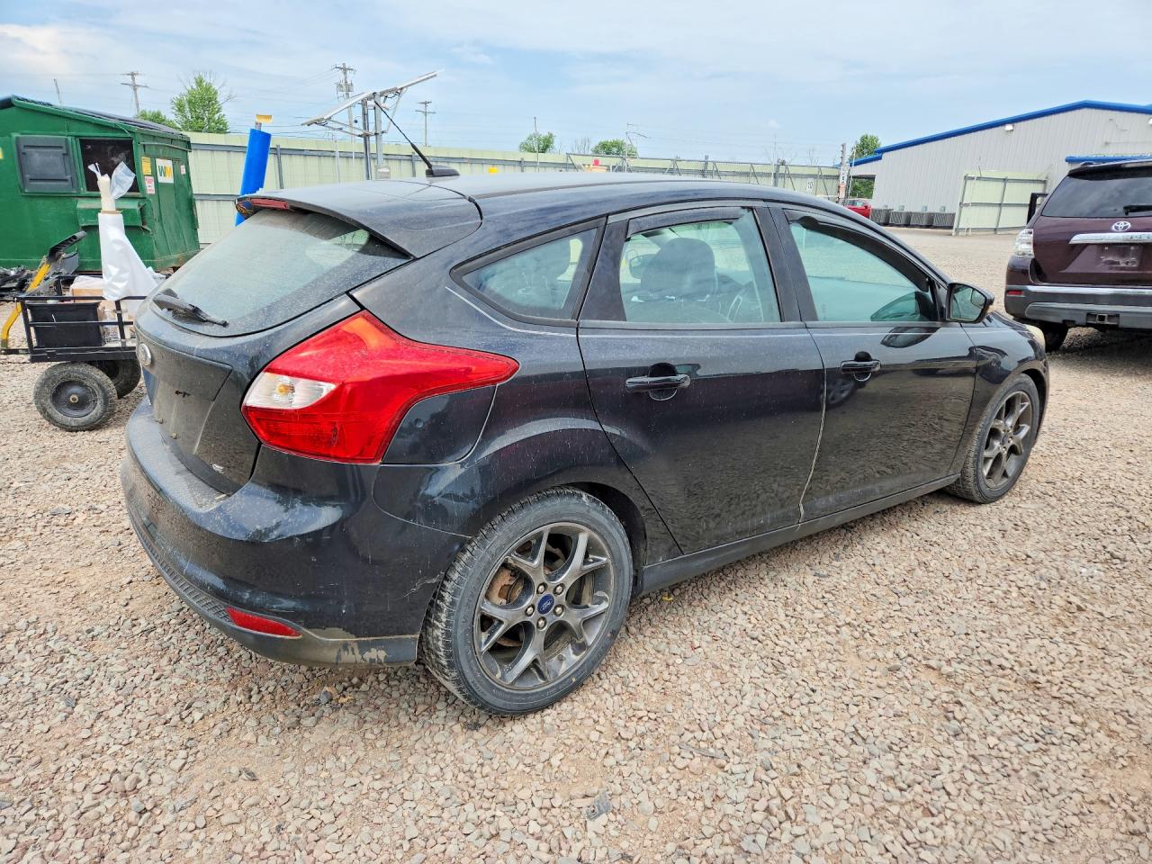 2014 Ford Focus Se Black vin: 1FADP3K22EL201665