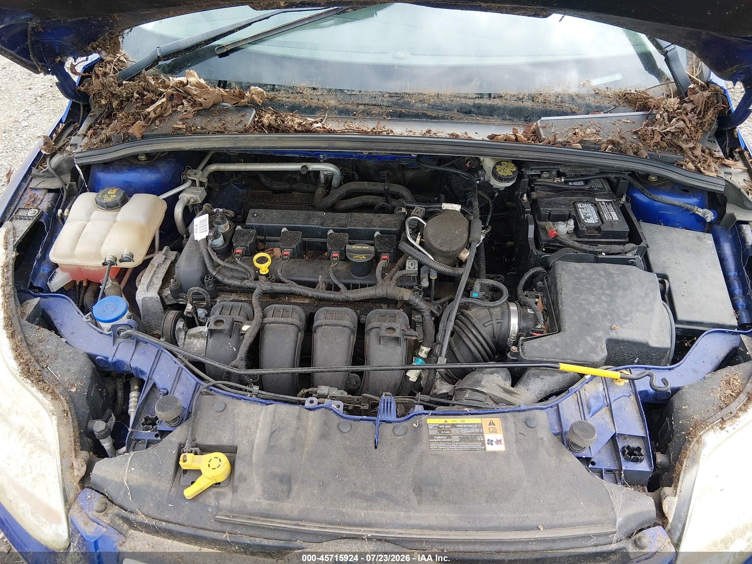 2014 Ford Focus Se Blue vin: 1FADP3K22EL204713