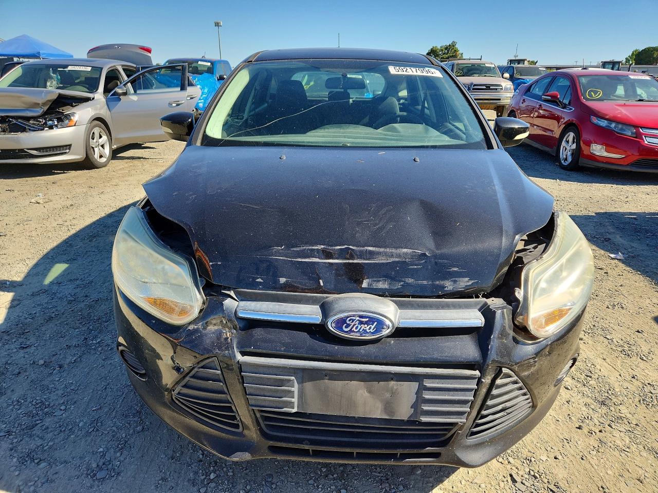 2014 Ford Focus Se Black vin: 1FADP3K22EL282361