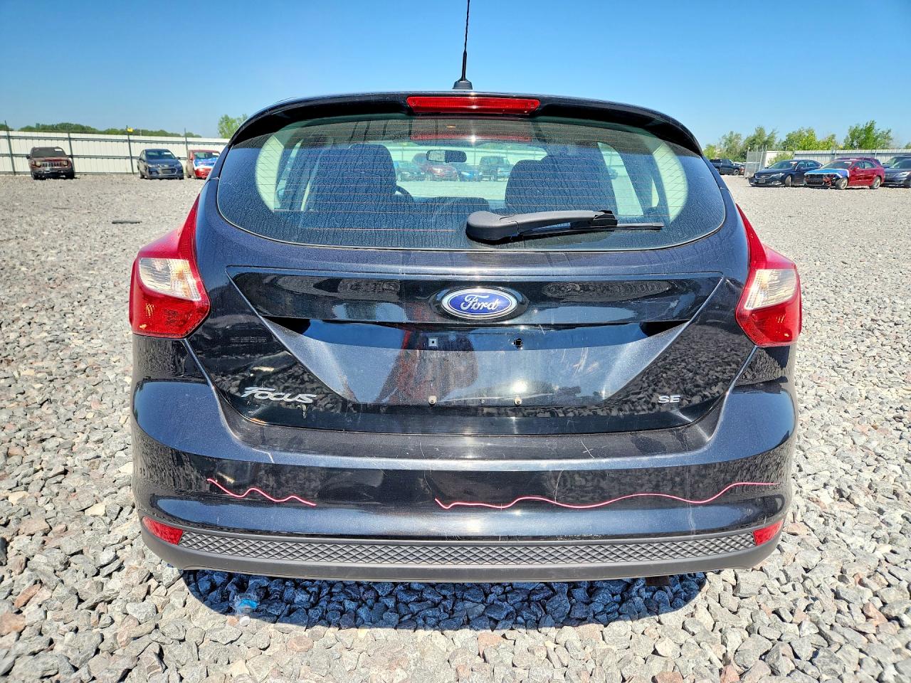 2014 Ford Focus Se Black vin: 1FADP3K22EL334586