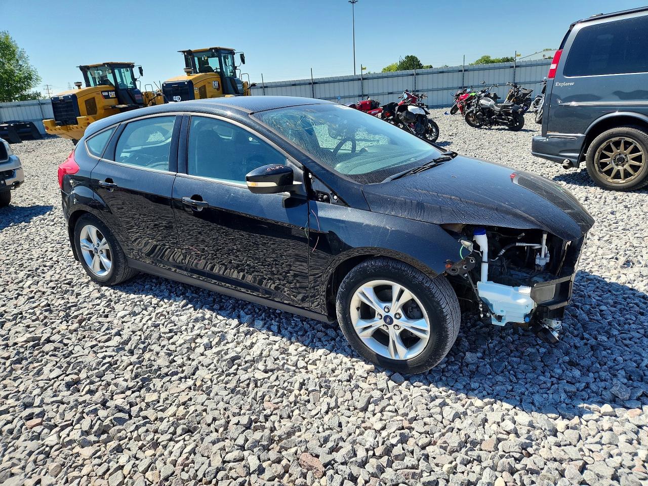 2014 Ford Focus Se Black vin: 1FADP3K22EL334586