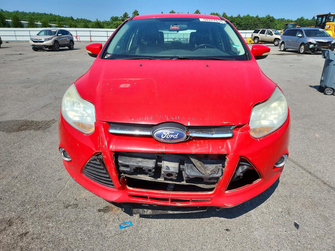 2014 Ford Focus Se Red vin: 1FADP3K22EL337844