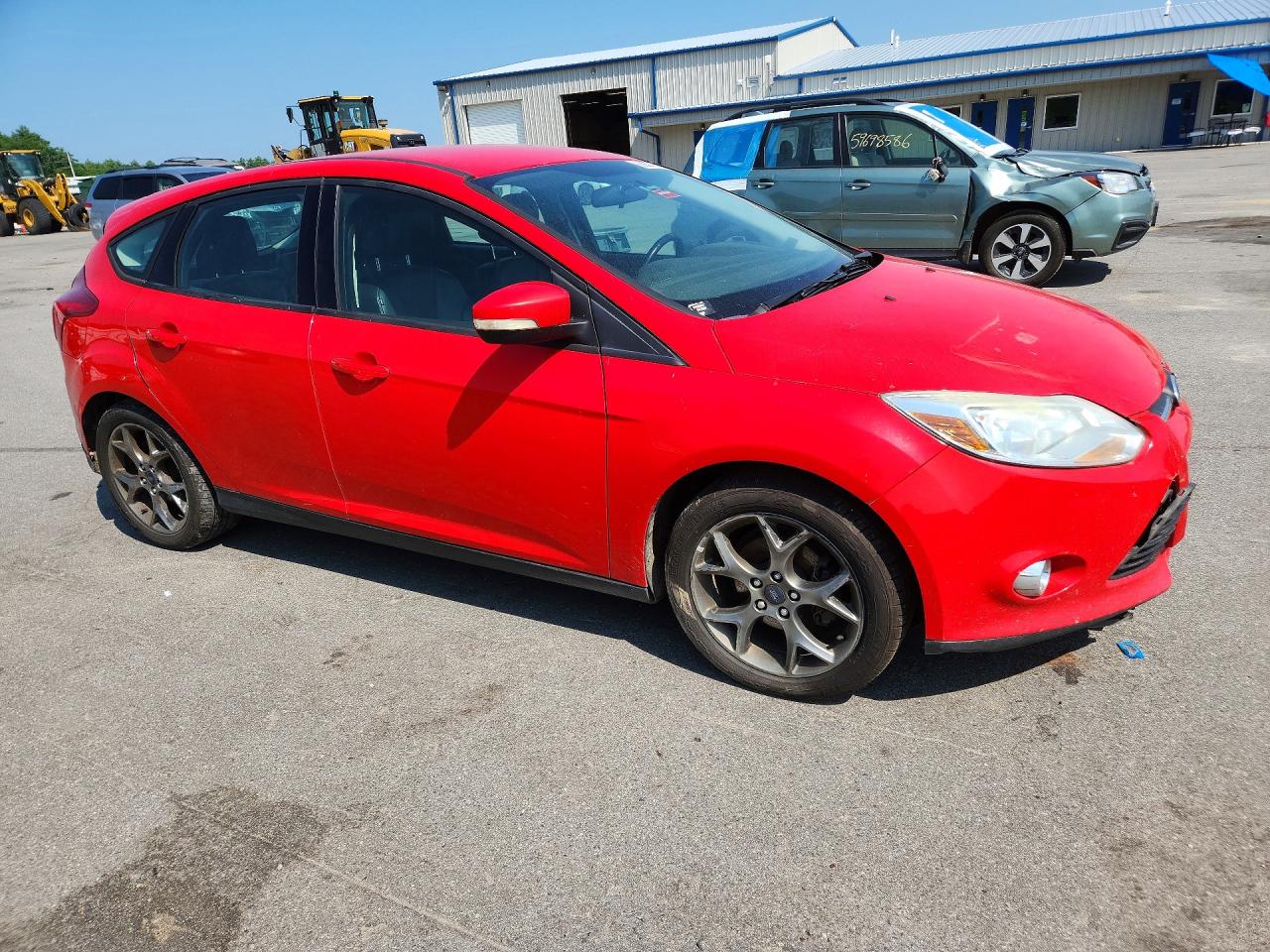 2014 Ford Focus Se Red vin: 1FADP3K22EL337844