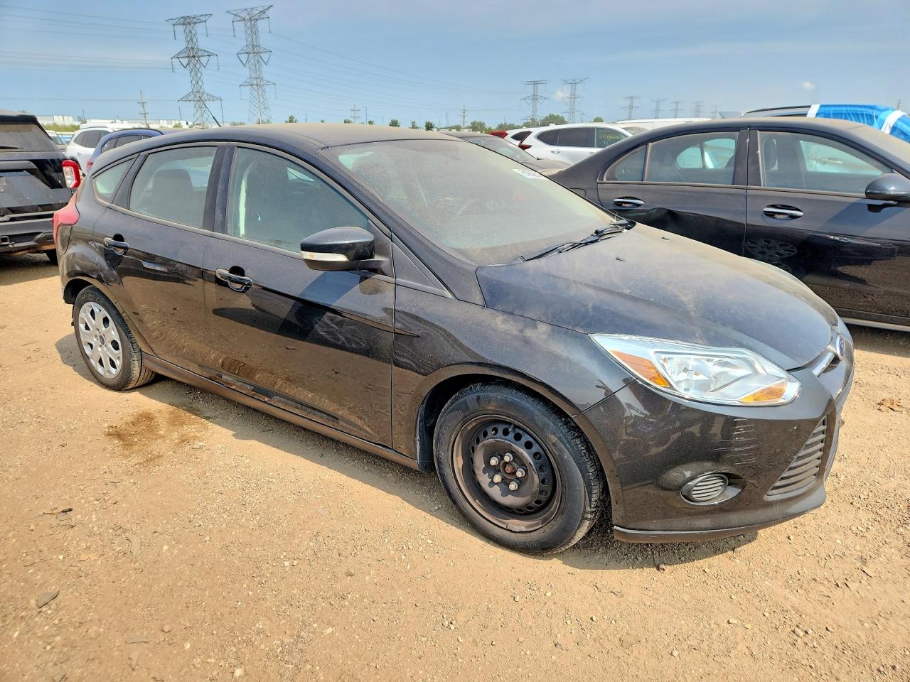 2014 Ford Focus Se Black vin: 1FADP3K22EL384601
