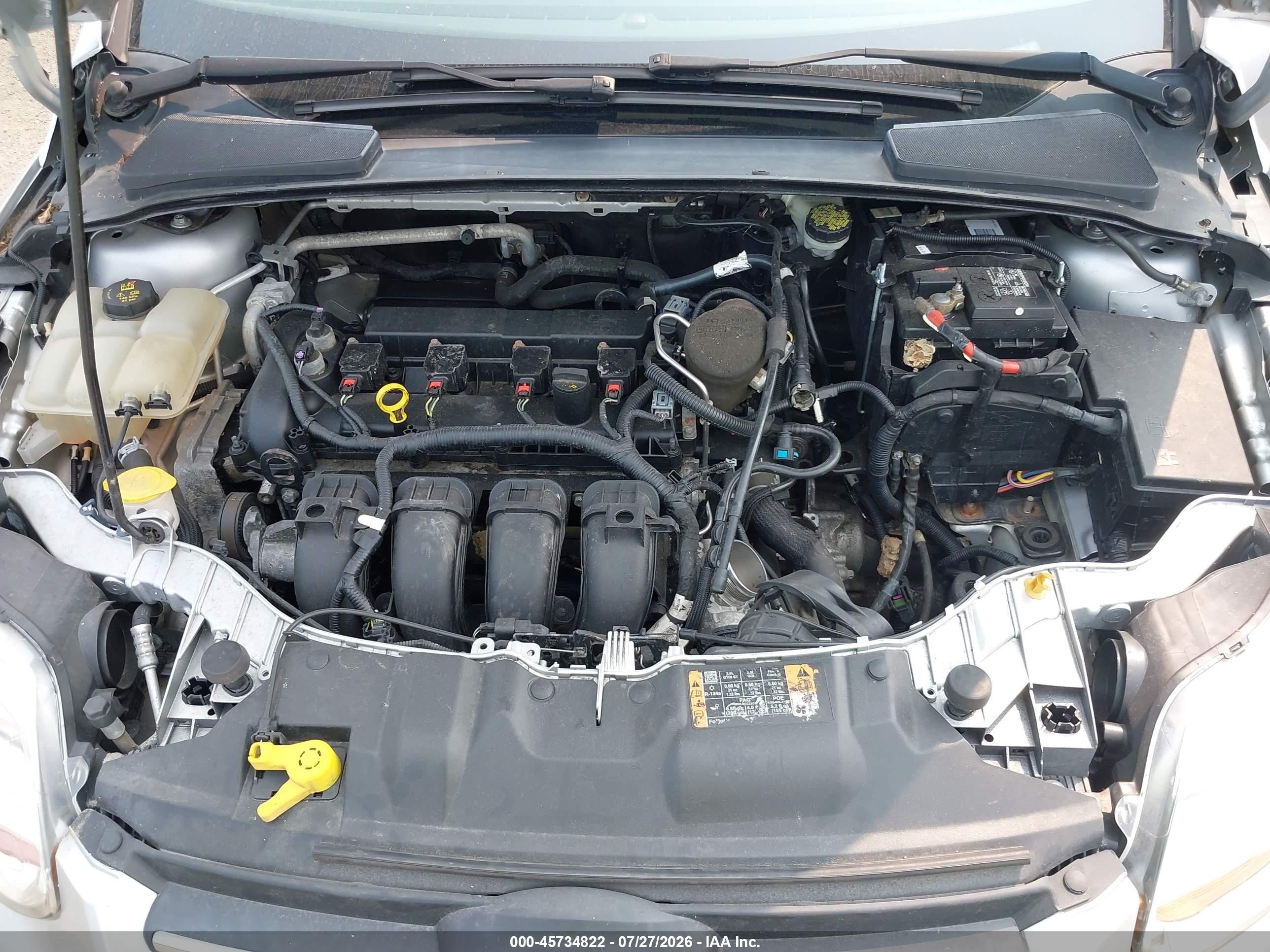 2014 Ford Focus Se Silver vin: 1FADP3K22EL420030