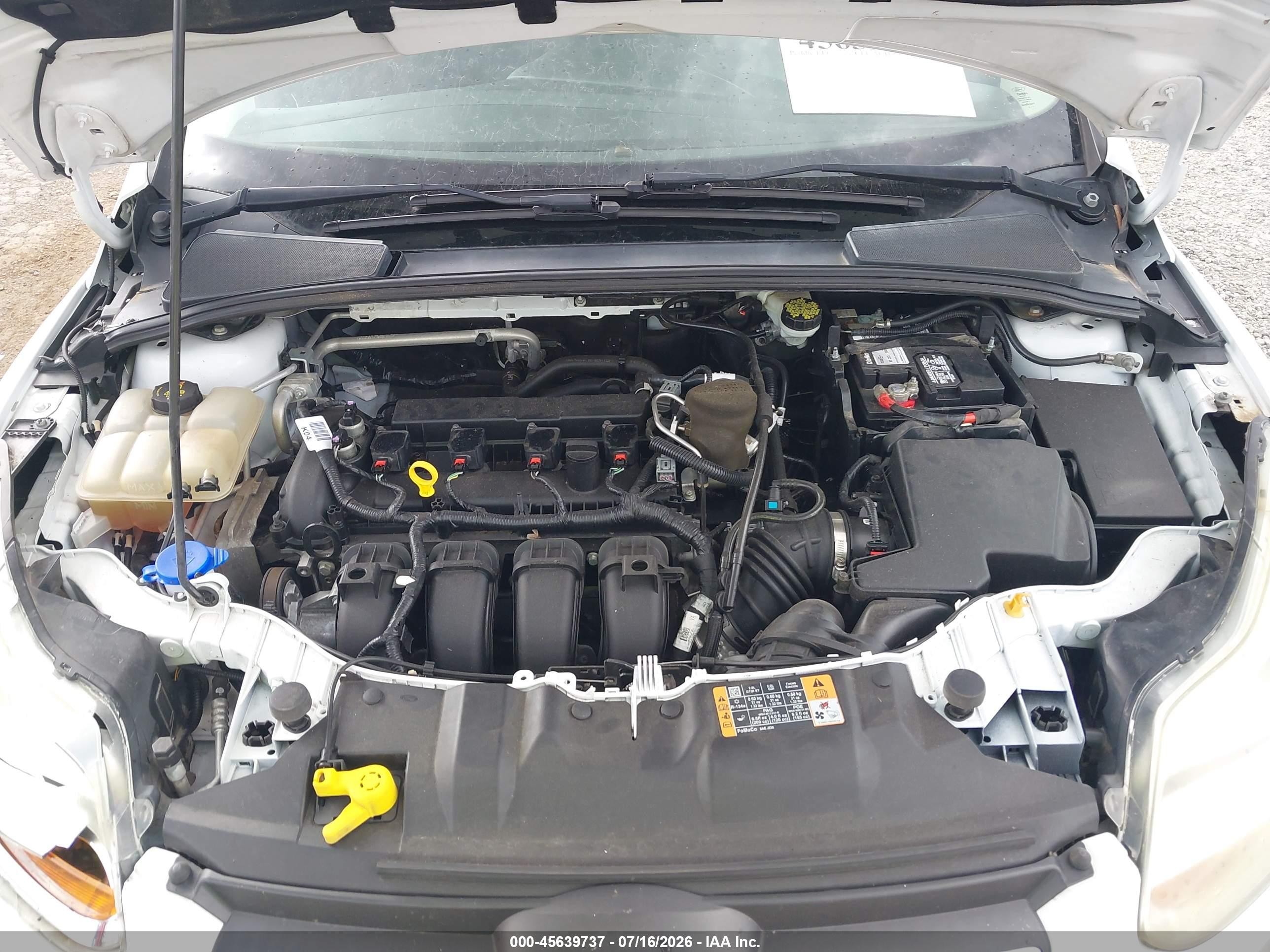 2014 Ford Focus Se White vin: 1FADP3K22EL428774