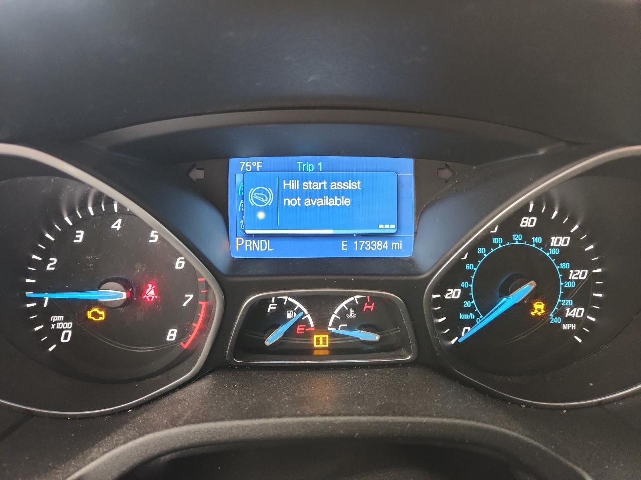 2014 Ford Focus Se Red vin: 1FADP3K22EL442500 Damage: Warning Light - Engine, On, Unacceptable