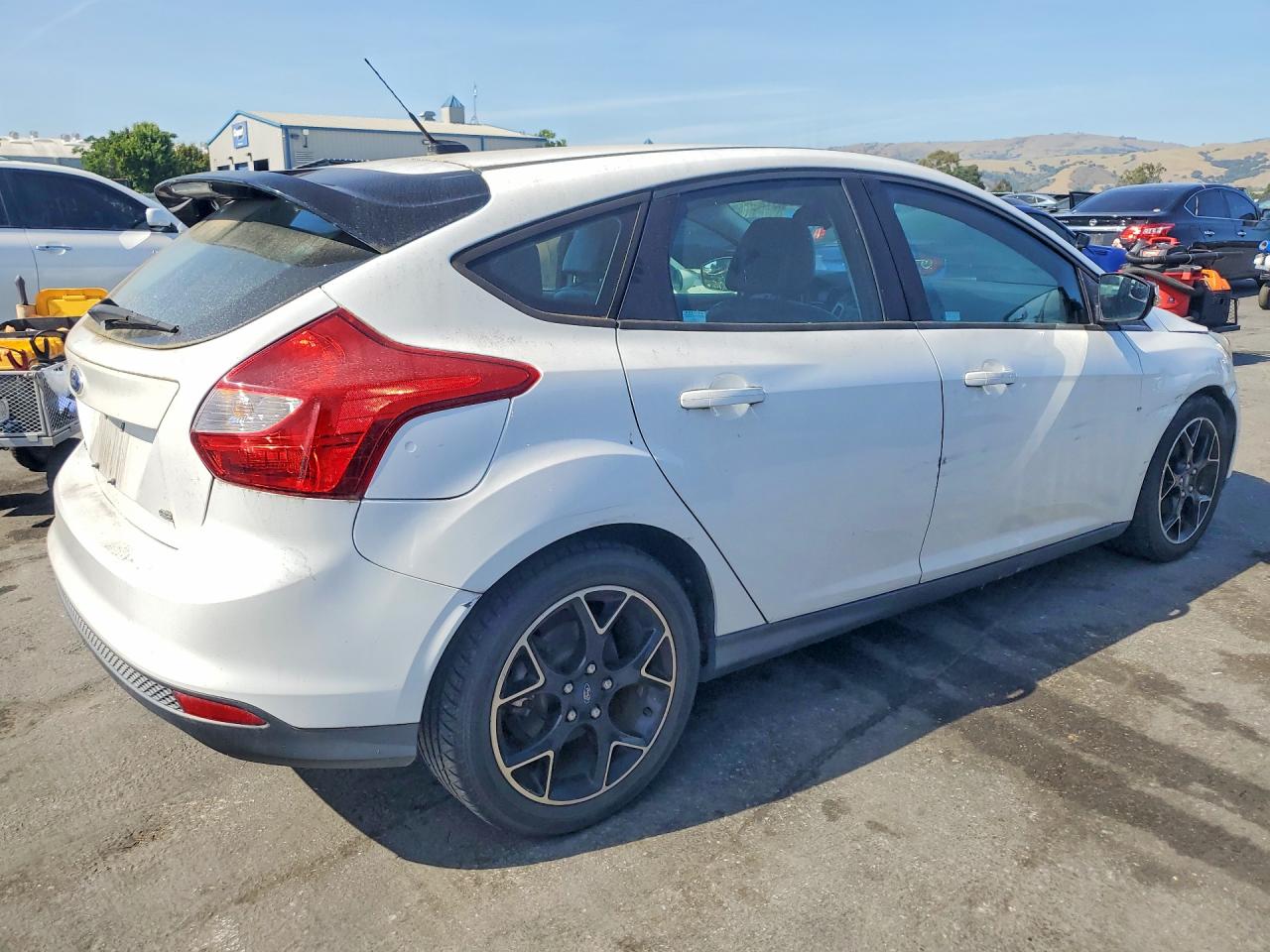 2014 Ford Focus Se White vin: 1FADP3K22EL454260