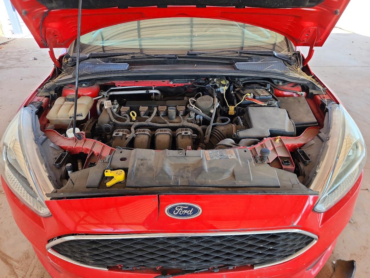 2015 Ford Focus Se Red vin: 1FADP3K22FL209623