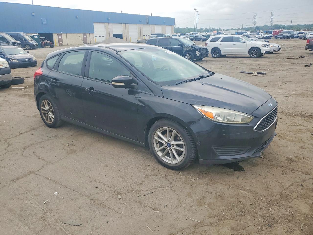 2015 Ford Focus Se Black vin: 1FADP3K22FL253668