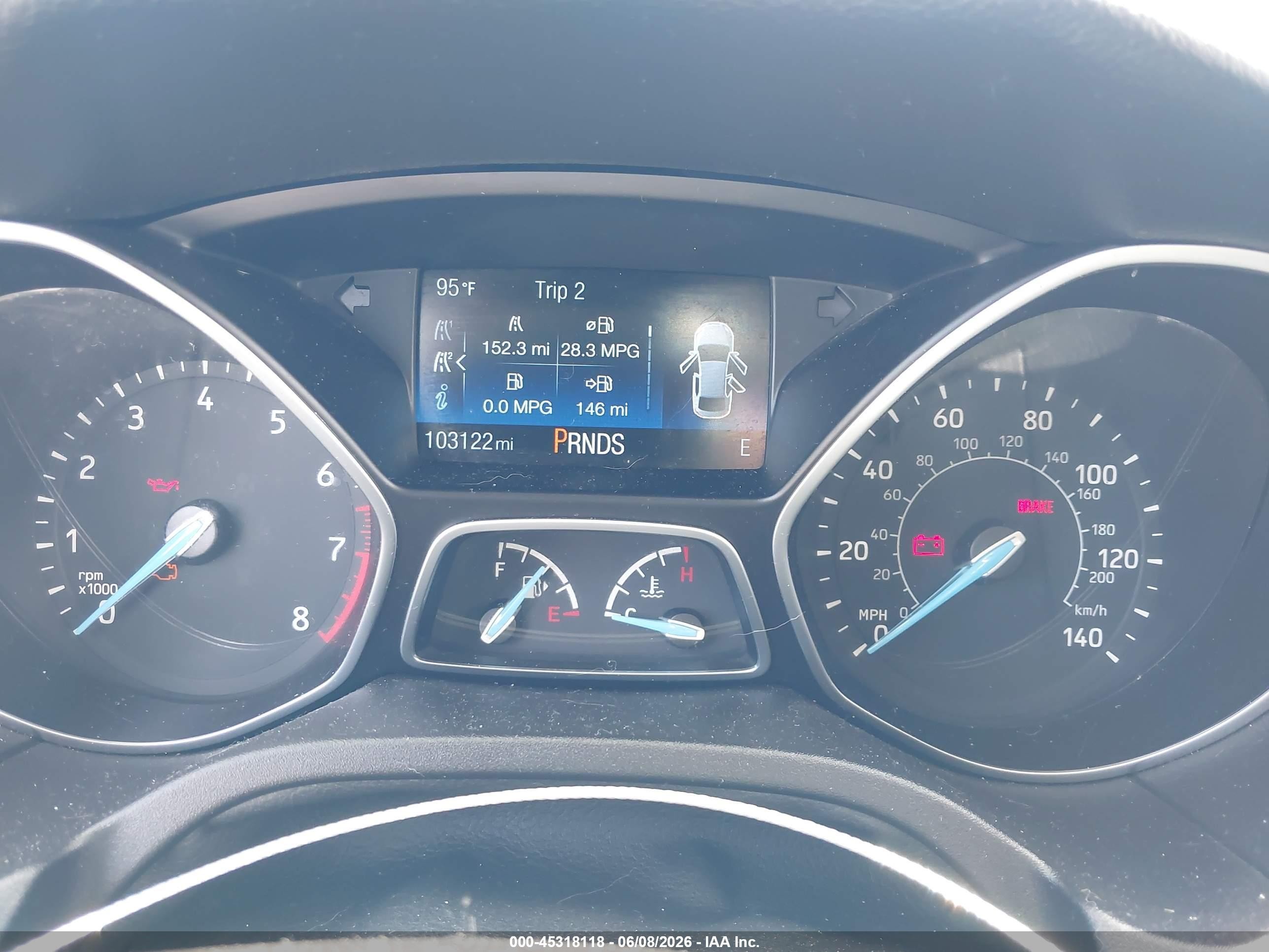 2015 Ford Focus Se White vin: 1FADP3K22FL275525