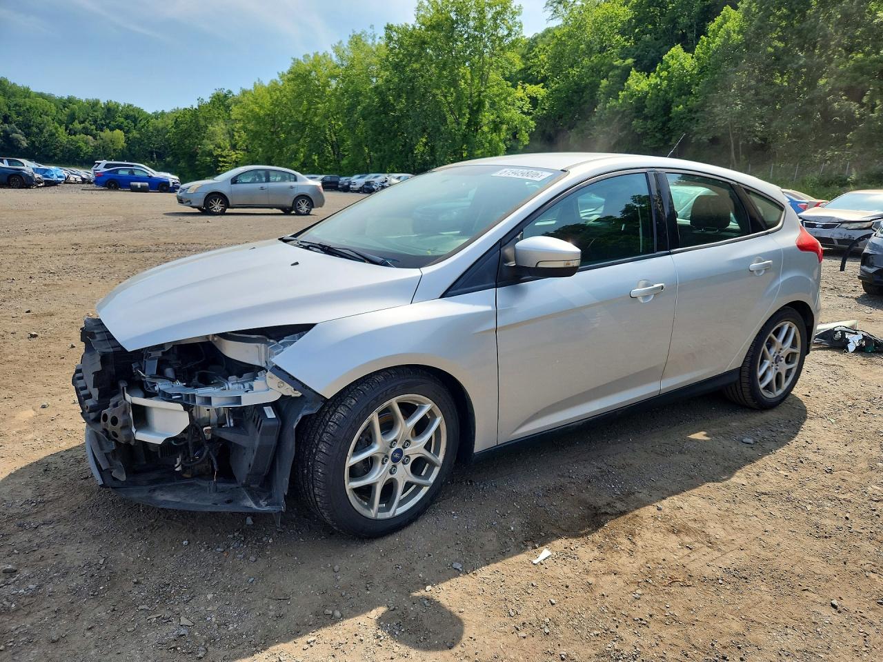 2015 Ford Focus Se Silver vin: 1FADP3K22FL283818