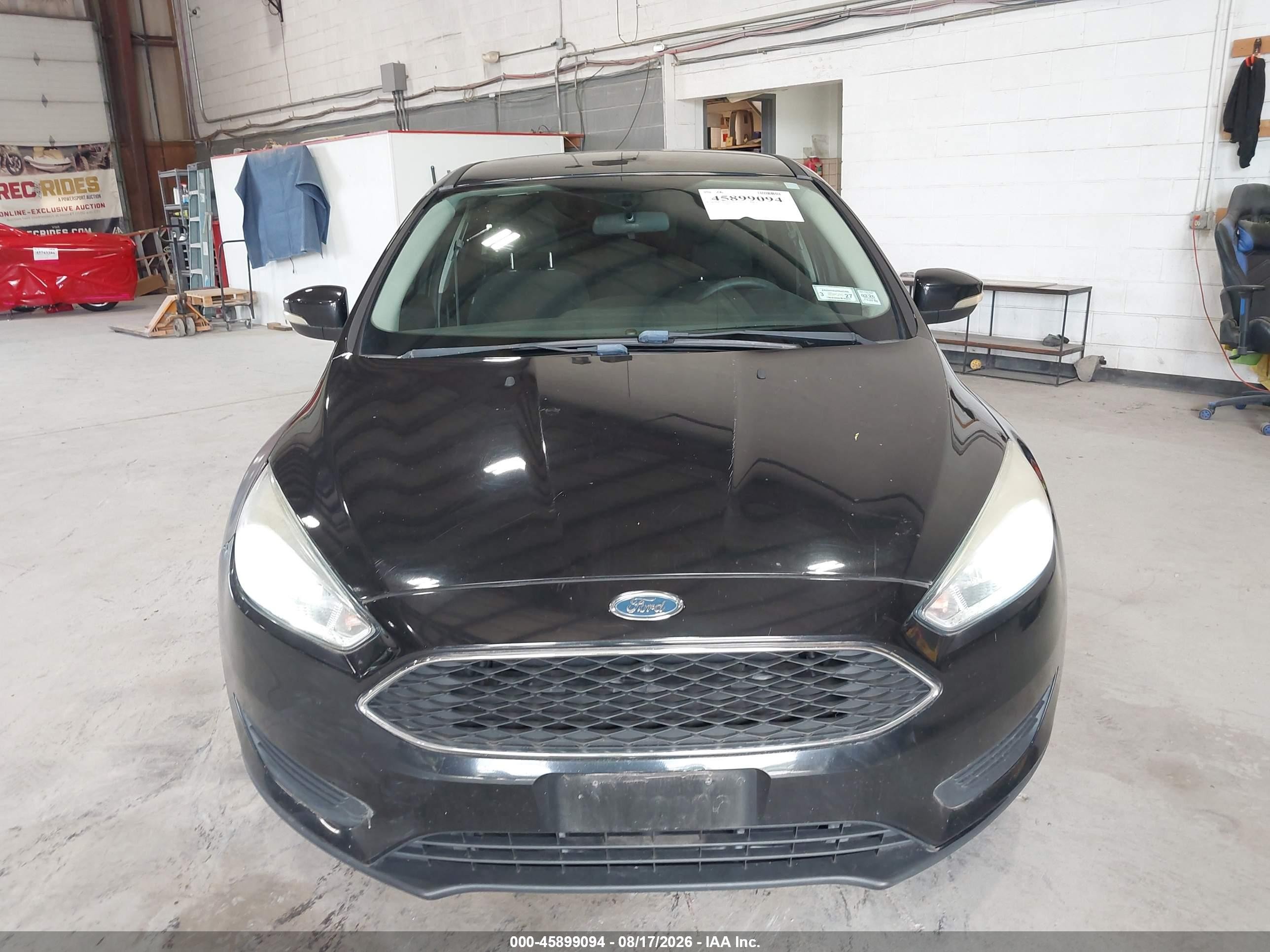 2015 Ford Focus Se Black vin: 1FADP3K22FL291322