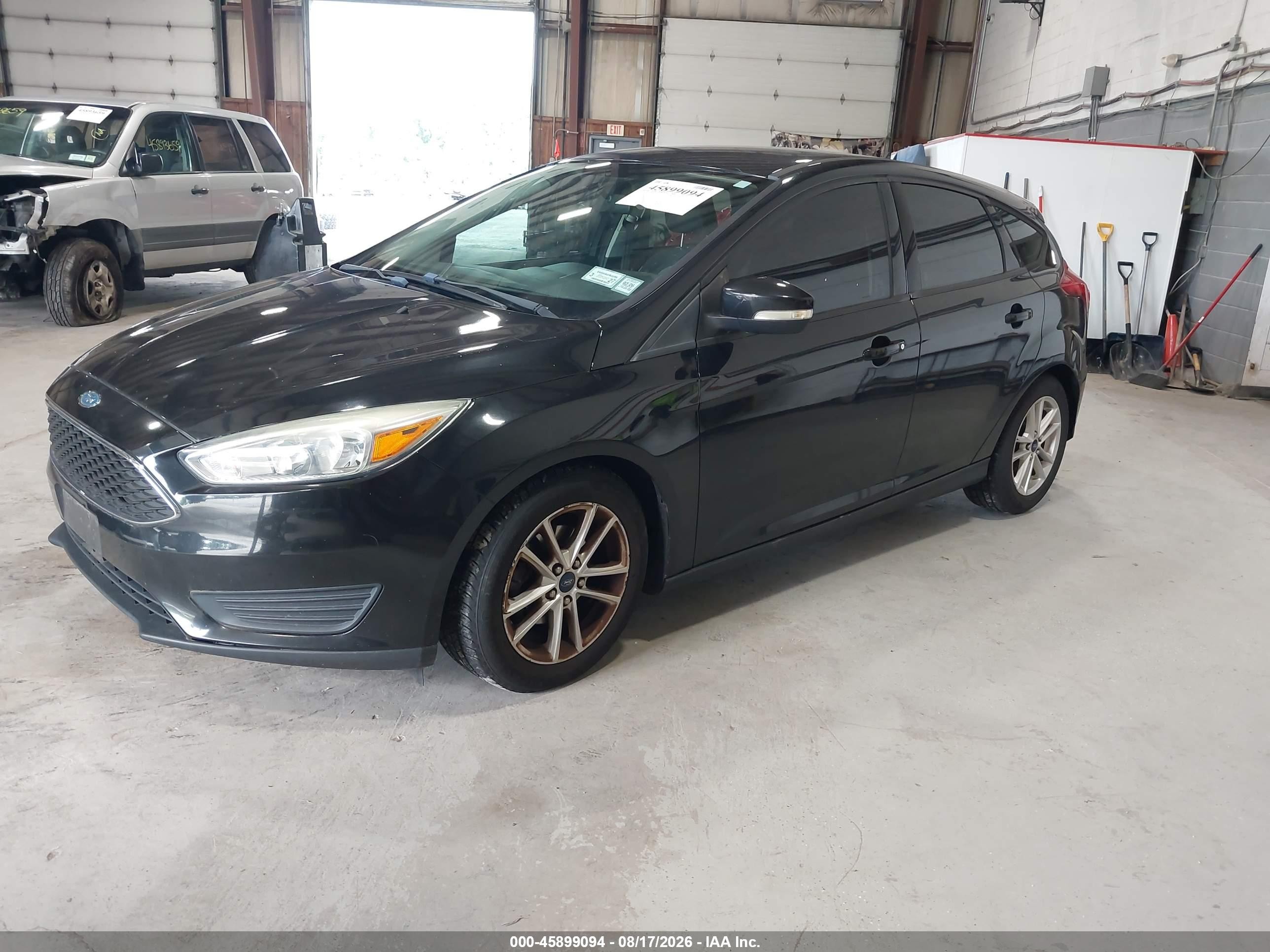 2015 Ford Focus Se Black vin: 1FADP3K22FL291322