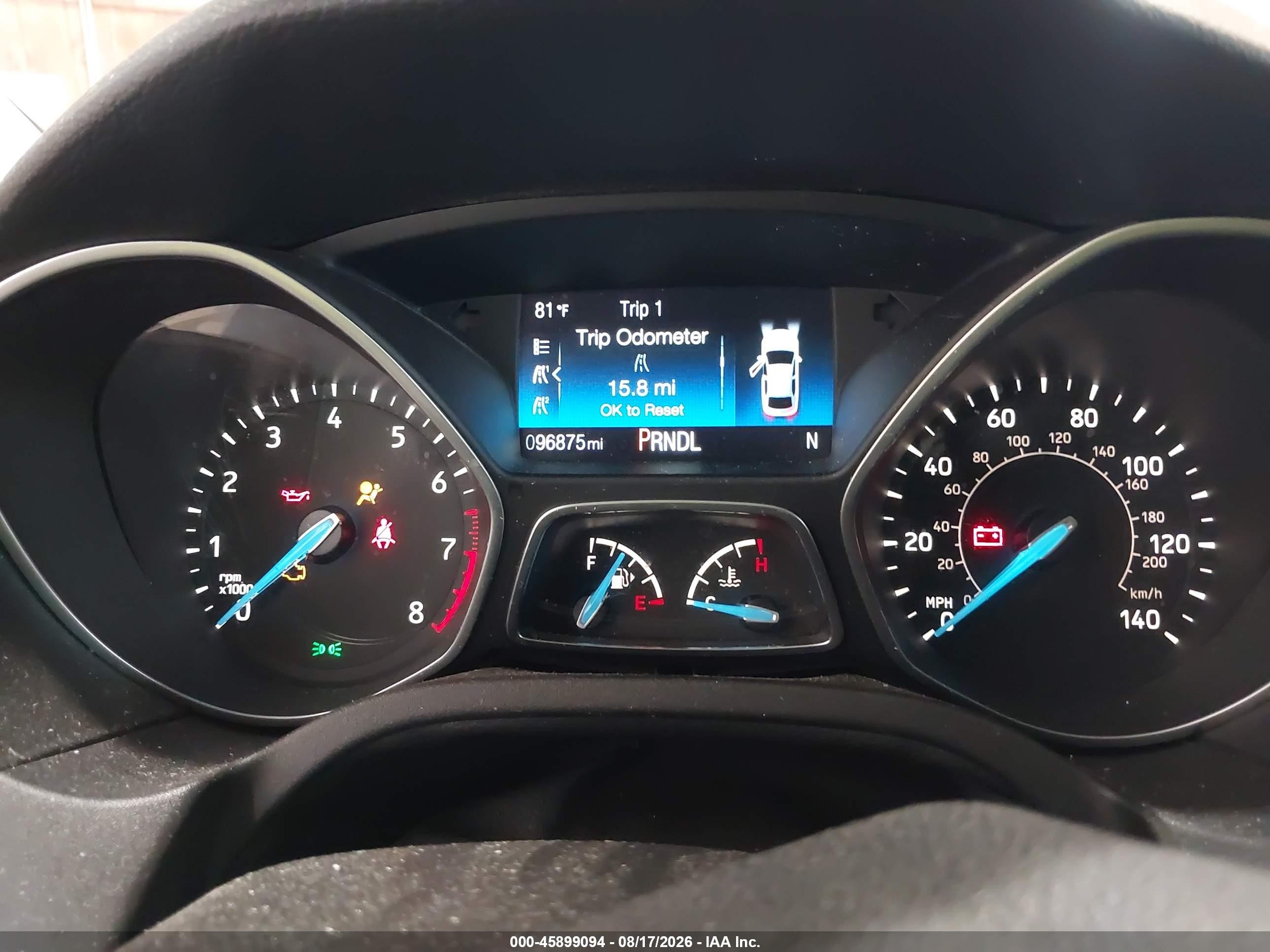 2015 Ford Focus Se Black vin: 1FADP3K22FL291322