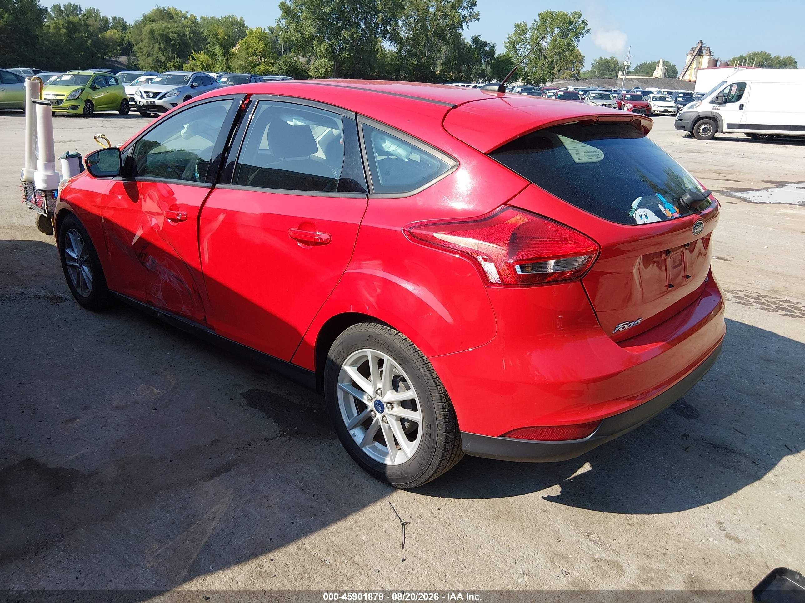 2015 Ford Focus Se Red vin: 1FADP3K22FL302271