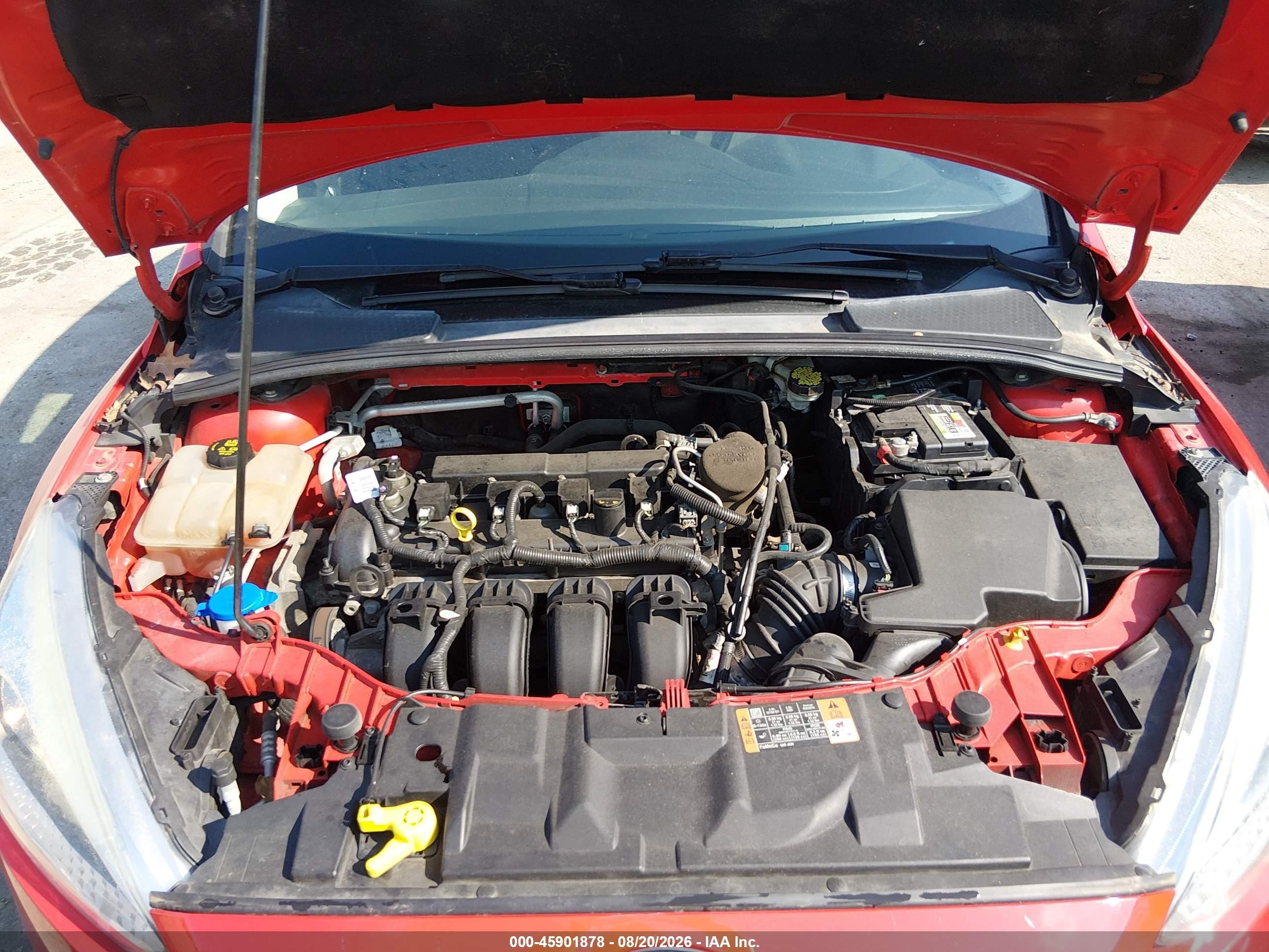 2015 Ford Focus Se Red vin: 1FADP3K22FL302271