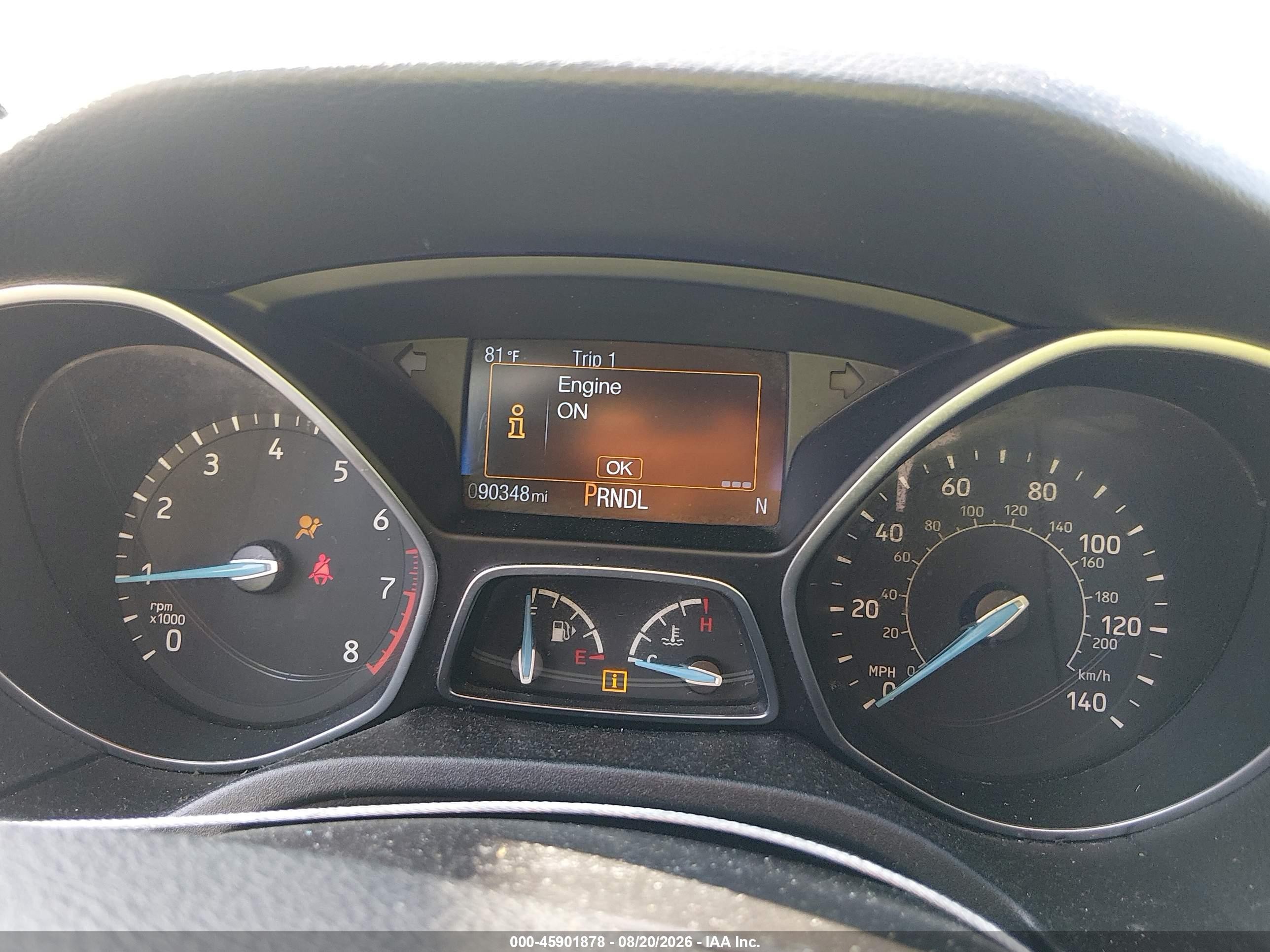 2015 Ford Focus Se Red vin: 1FADP3K22FL302271