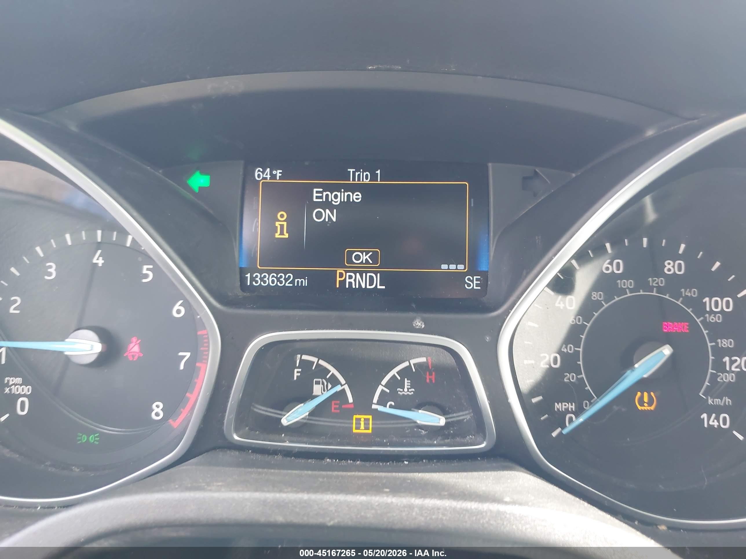 2015 Ford Focus Se White vin: 1FADP3K22FL316123