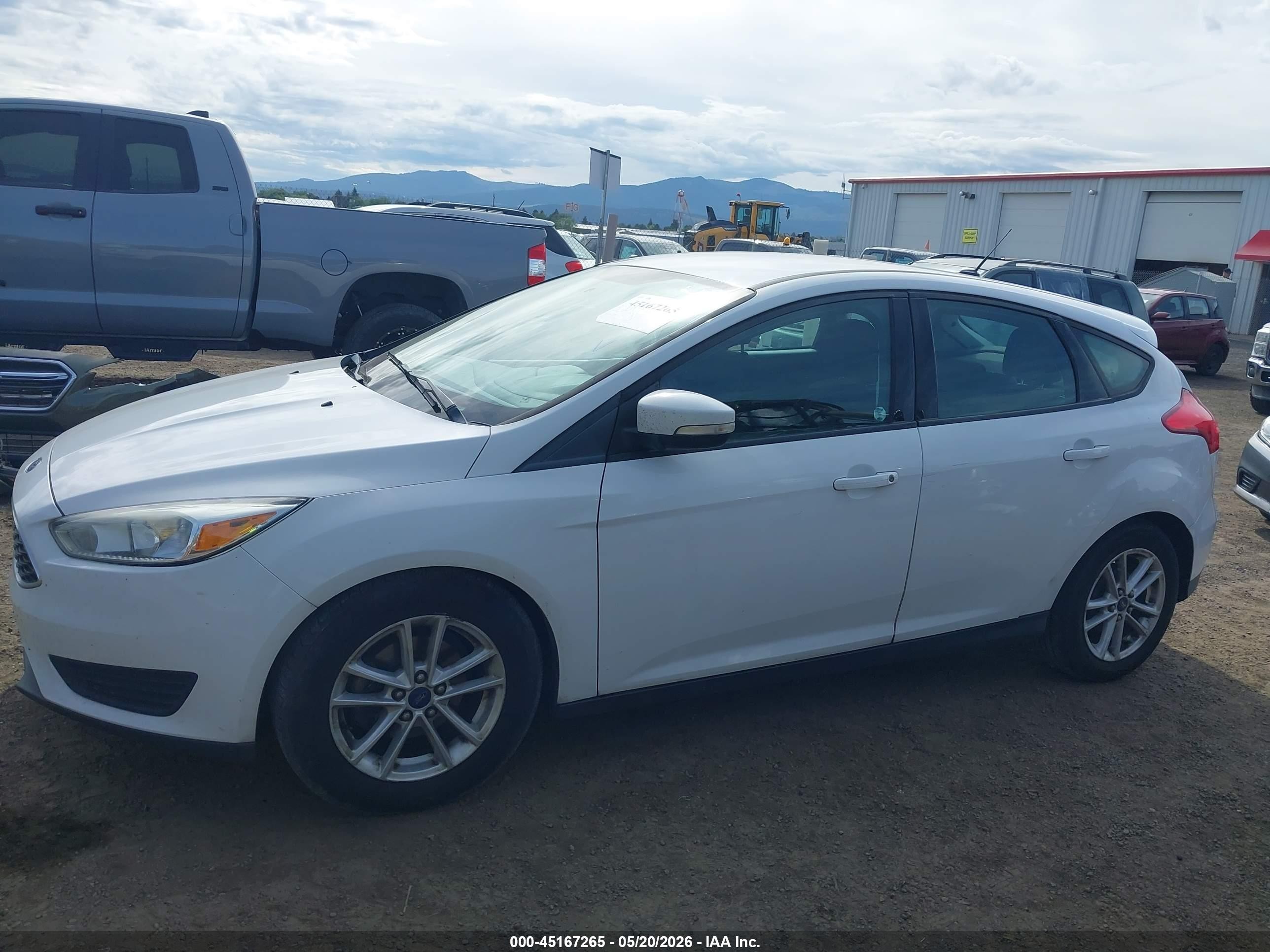 2015 Ford Focus Se White vin: 1FADP3K22FL316123