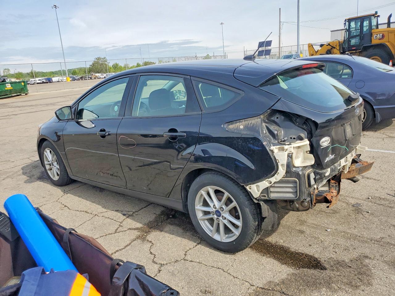 2017 Ford Focus Se Black vin: 1FADP3K22HL340425