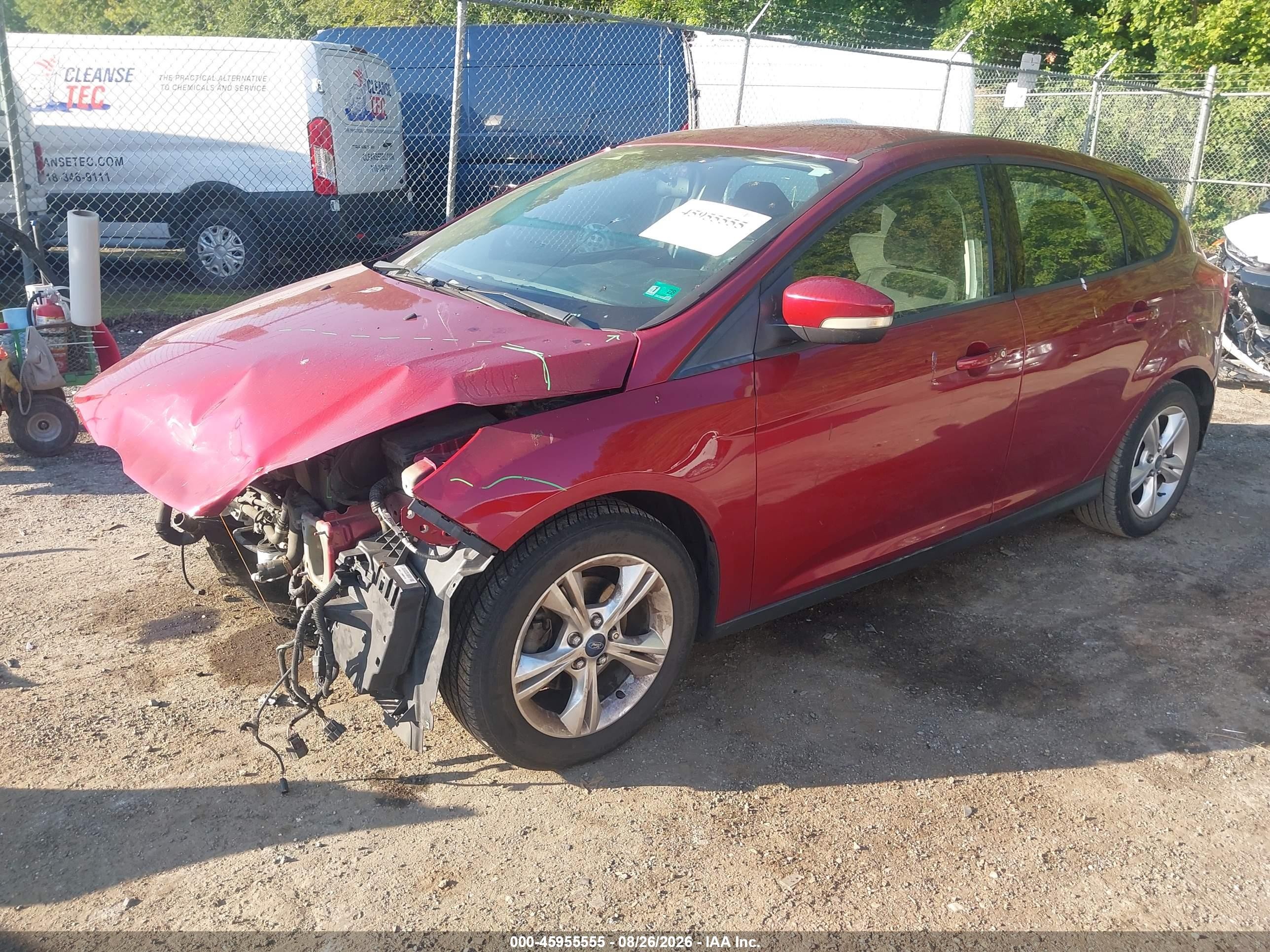 2013 Ford Focus Se Red vin: 1FADP3K23DL111603