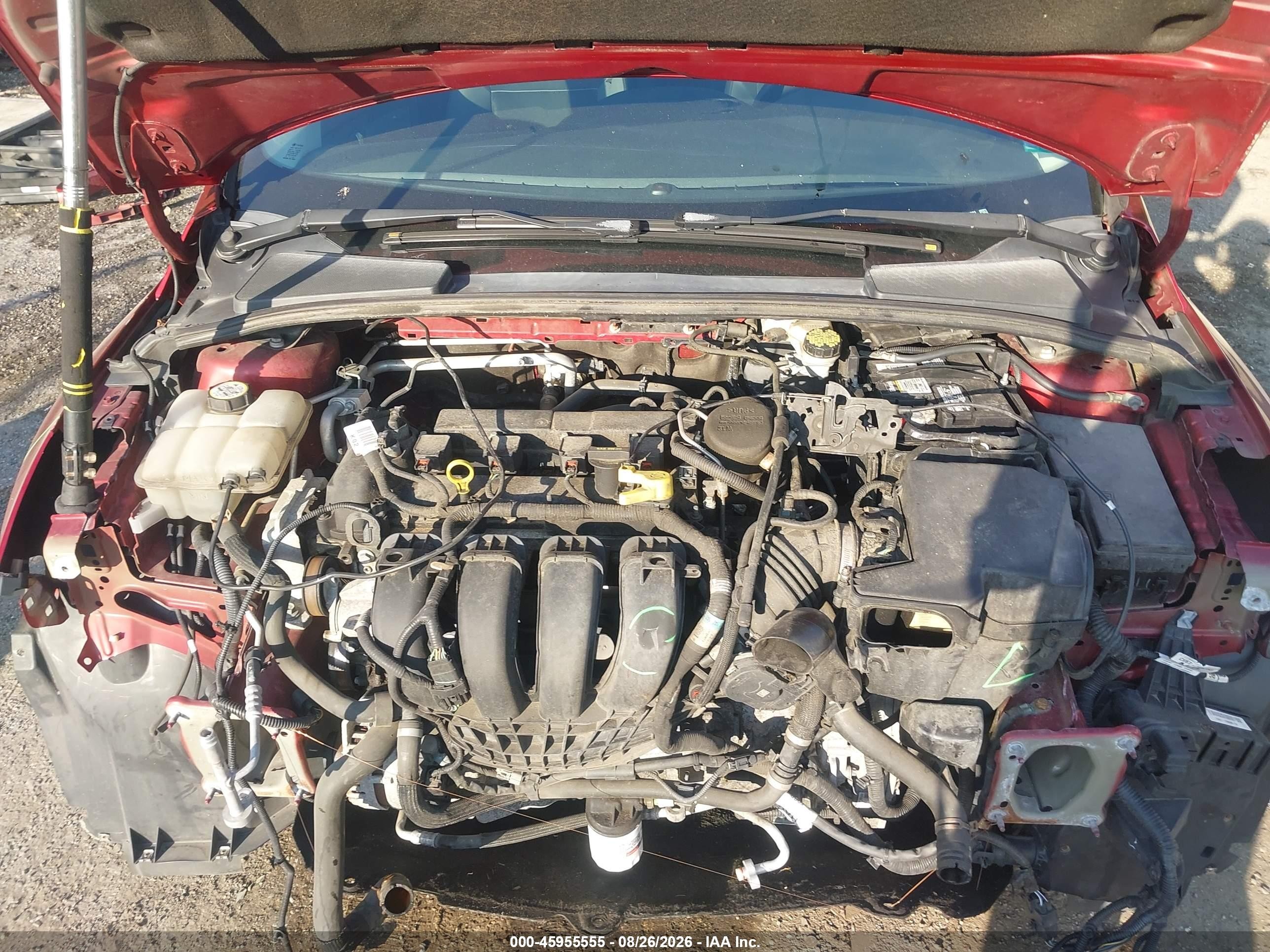 2013 Ford Focus Se Red vin: 1FADP3K23DL111603