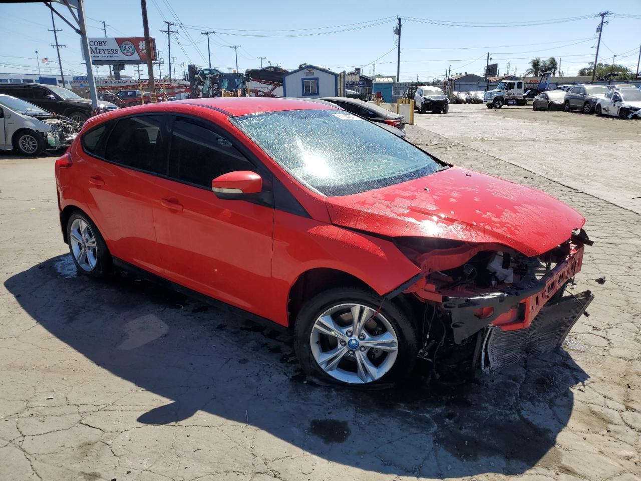 2013 Ford Focus Se Red vin: 1FADP3K23DL125355