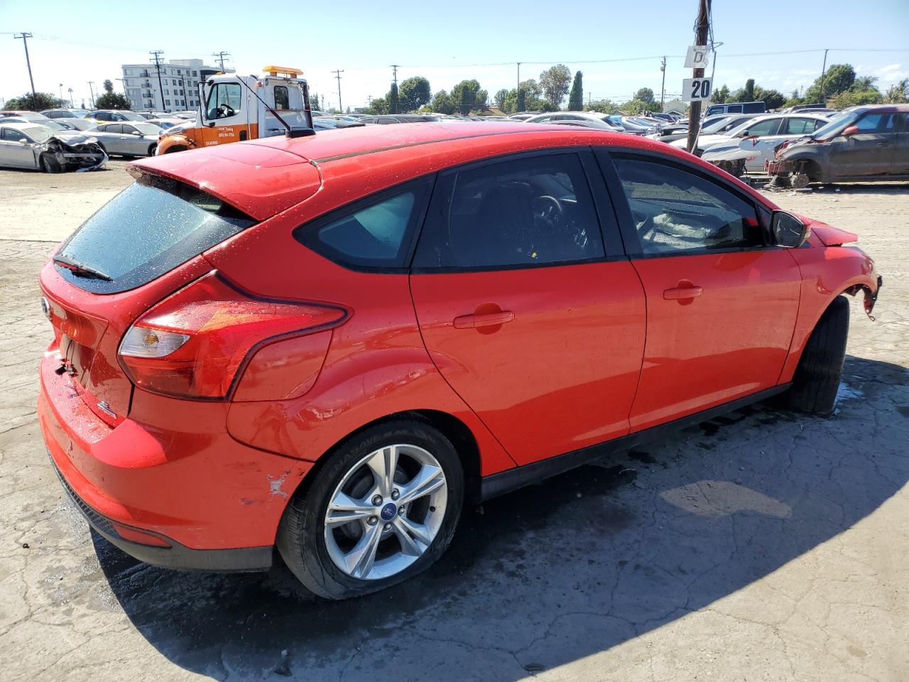 2013 Ford Focus Se Red vin: 1FADP3K23DL125355