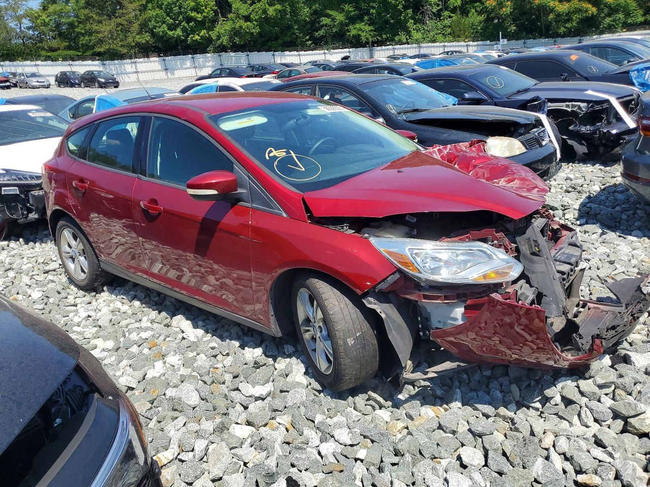 2013 Ford Focus Se Red vin: 1FADP3K23DL150921