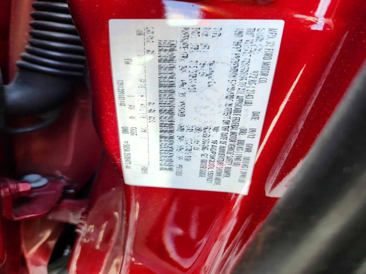 2013 Ford Focus Se Red vin: 1FADP3K23DL150921