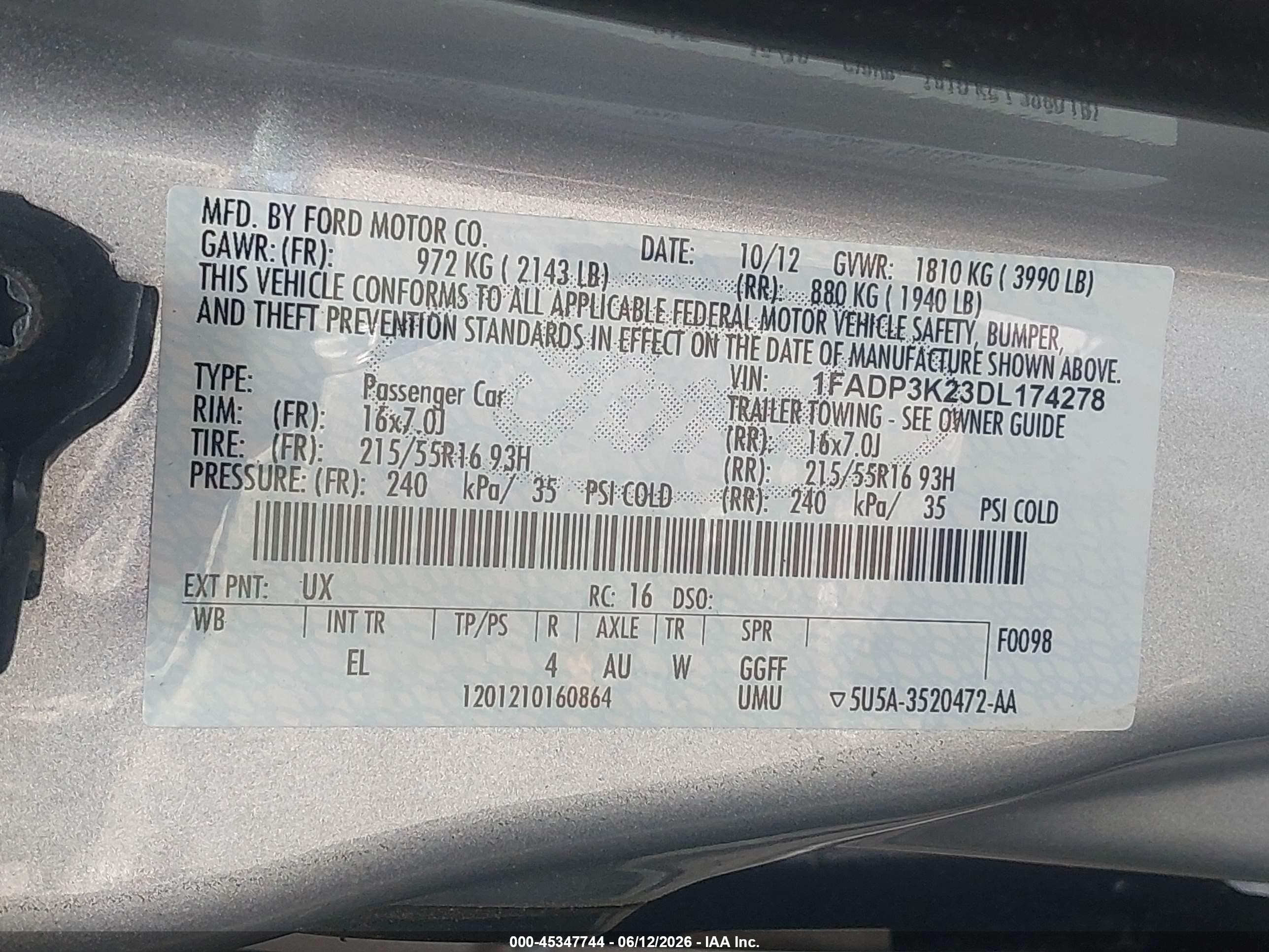 2013 Ford Focus Se Silver vin: 1FADP3K23DL174278