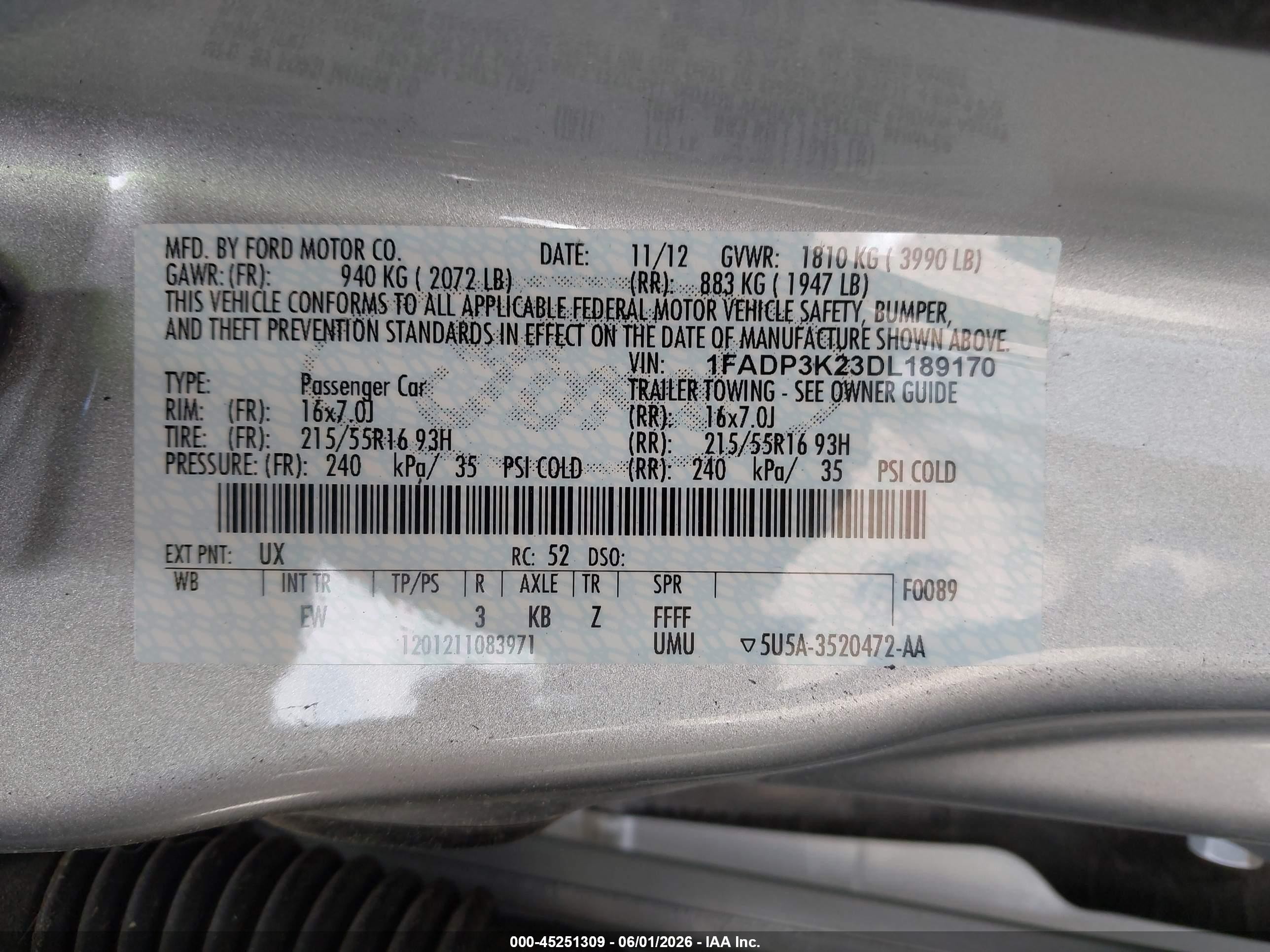 2013 Ford Focus Se Серебряный vin: 1FADP3K23DL189170
