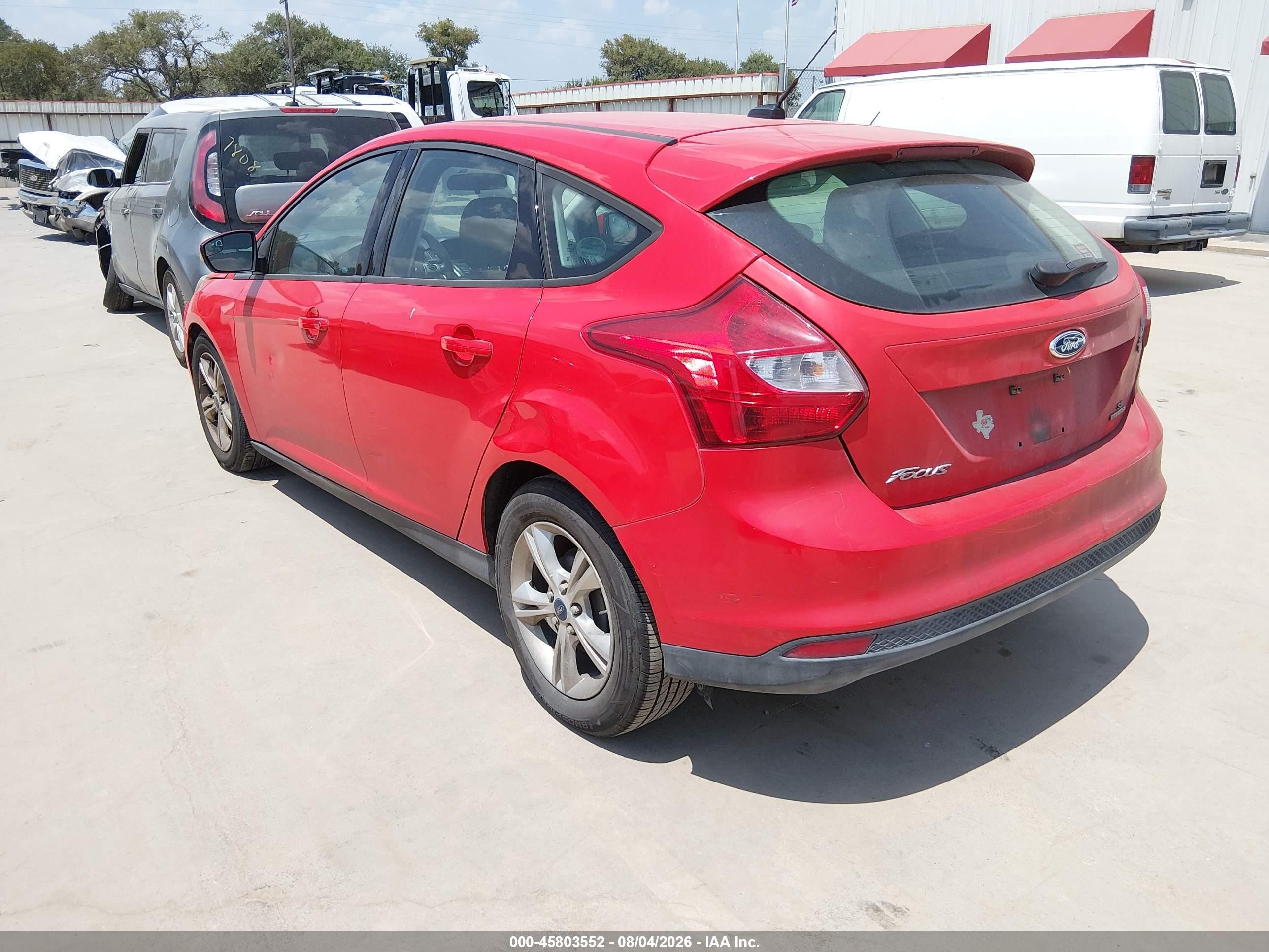 2013 Ford Focus Se Red vin: 1FADP3K23DL204346