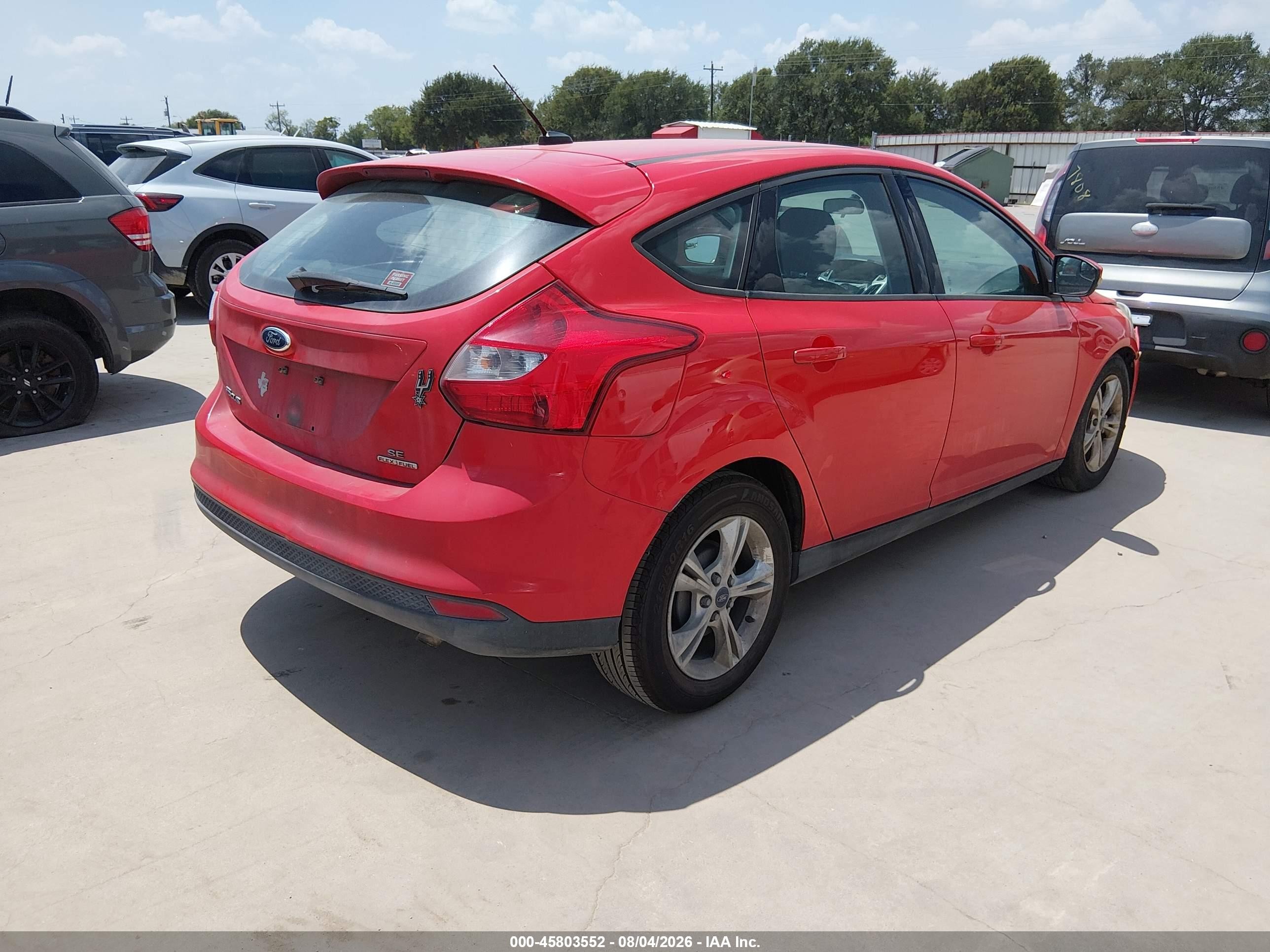 2013 Ford Focus Se Red vin: 1FADP3K23DL204346